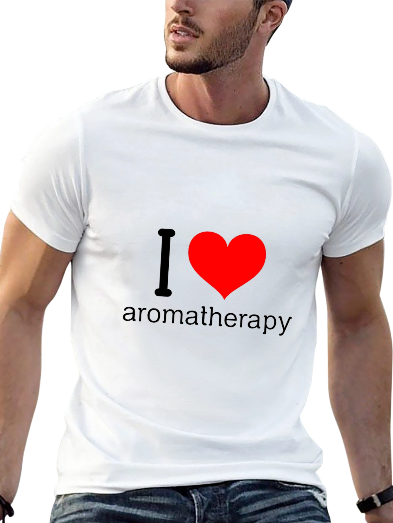 I Love Aromatherapy T-Shirt - Black Cotton Tee