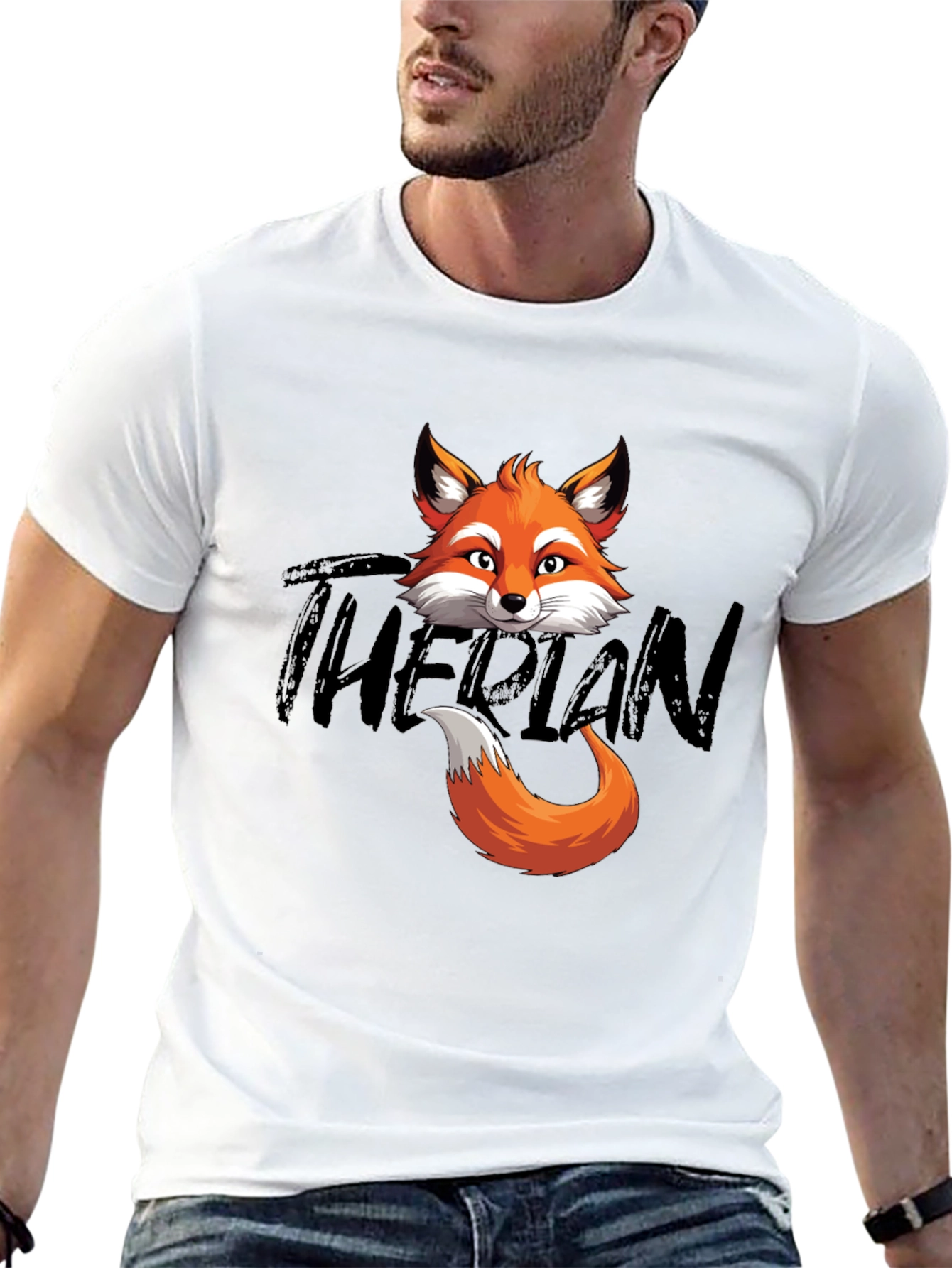 Fox Head & Tail Graphic T-Shirt - The Plan