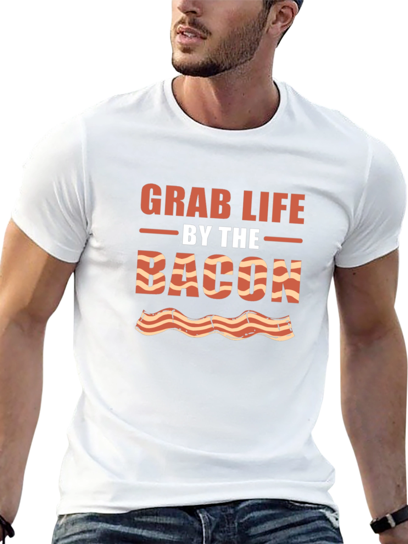 Grab Life By The Bacon Graphic Tee