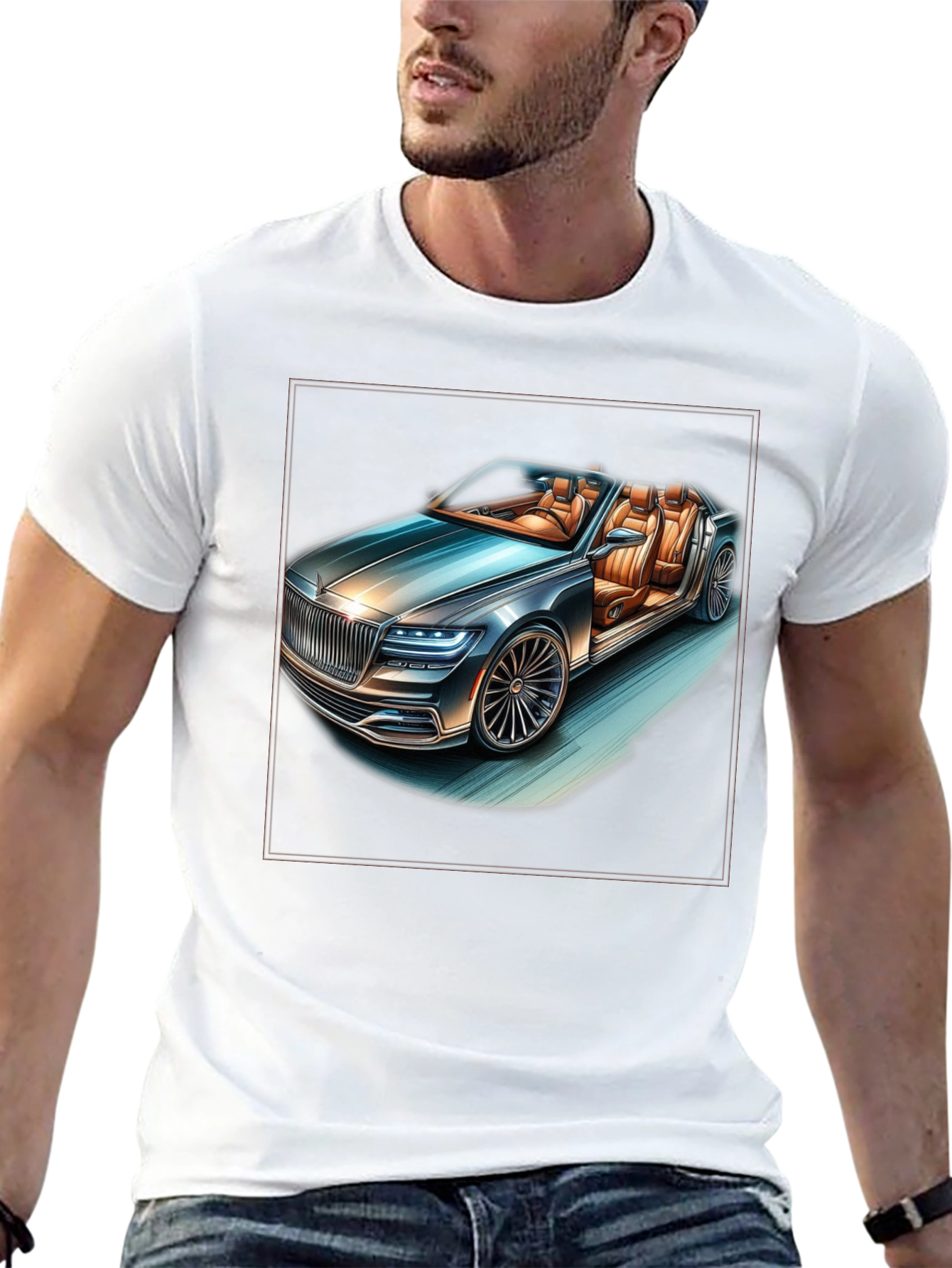 Luxury Car T-Shirt - Stylish Automotive Graphic Tee