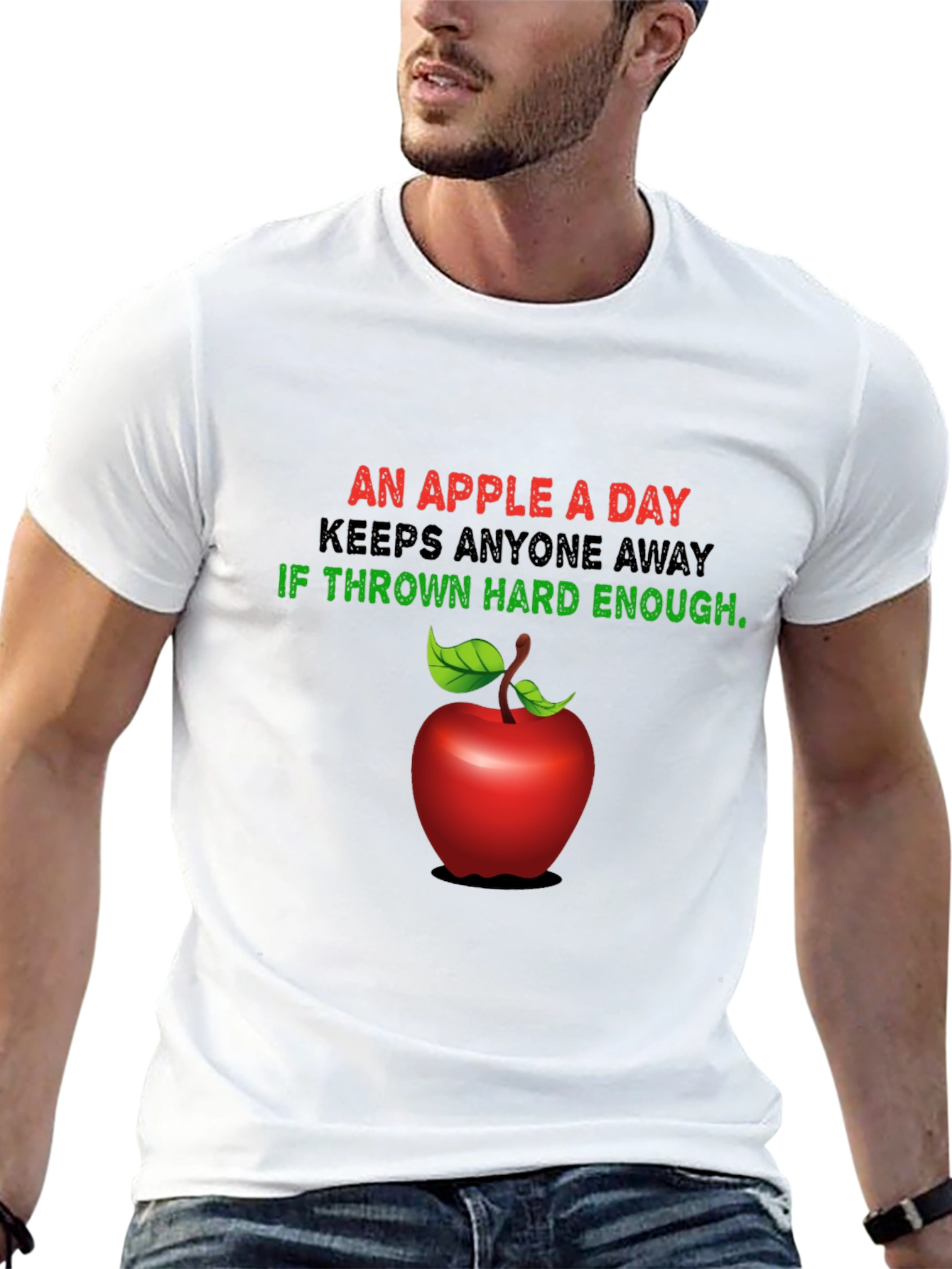 Funny Apple a Day T-Shirt