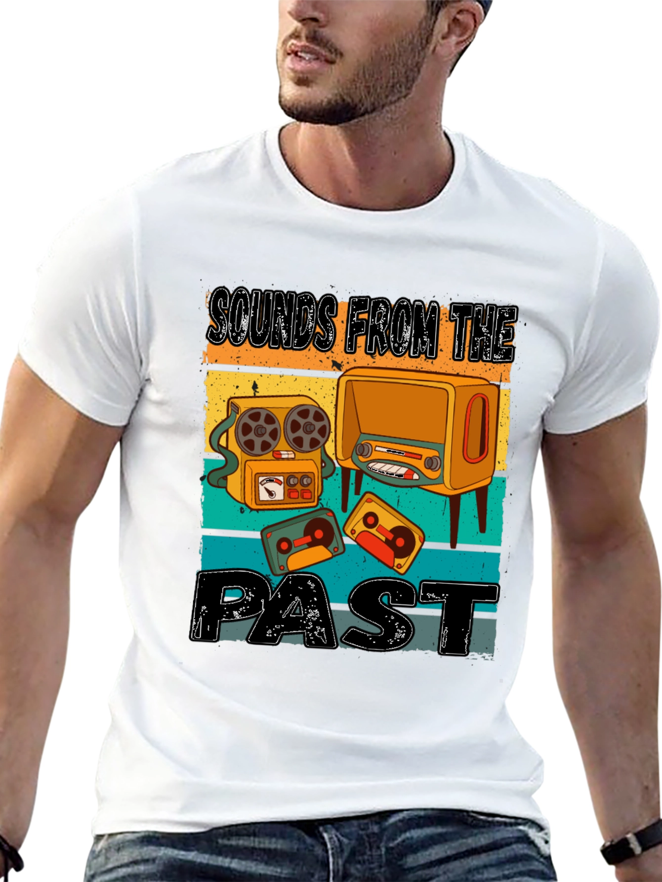 Retro Sounds From The Past Graphic Tee