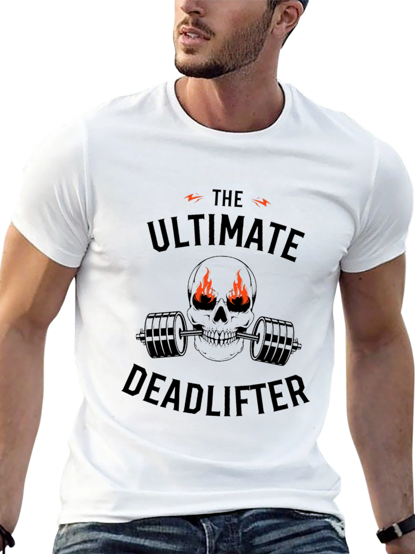 Ultimate Deadlifter Graphic Tee - Black Cotton