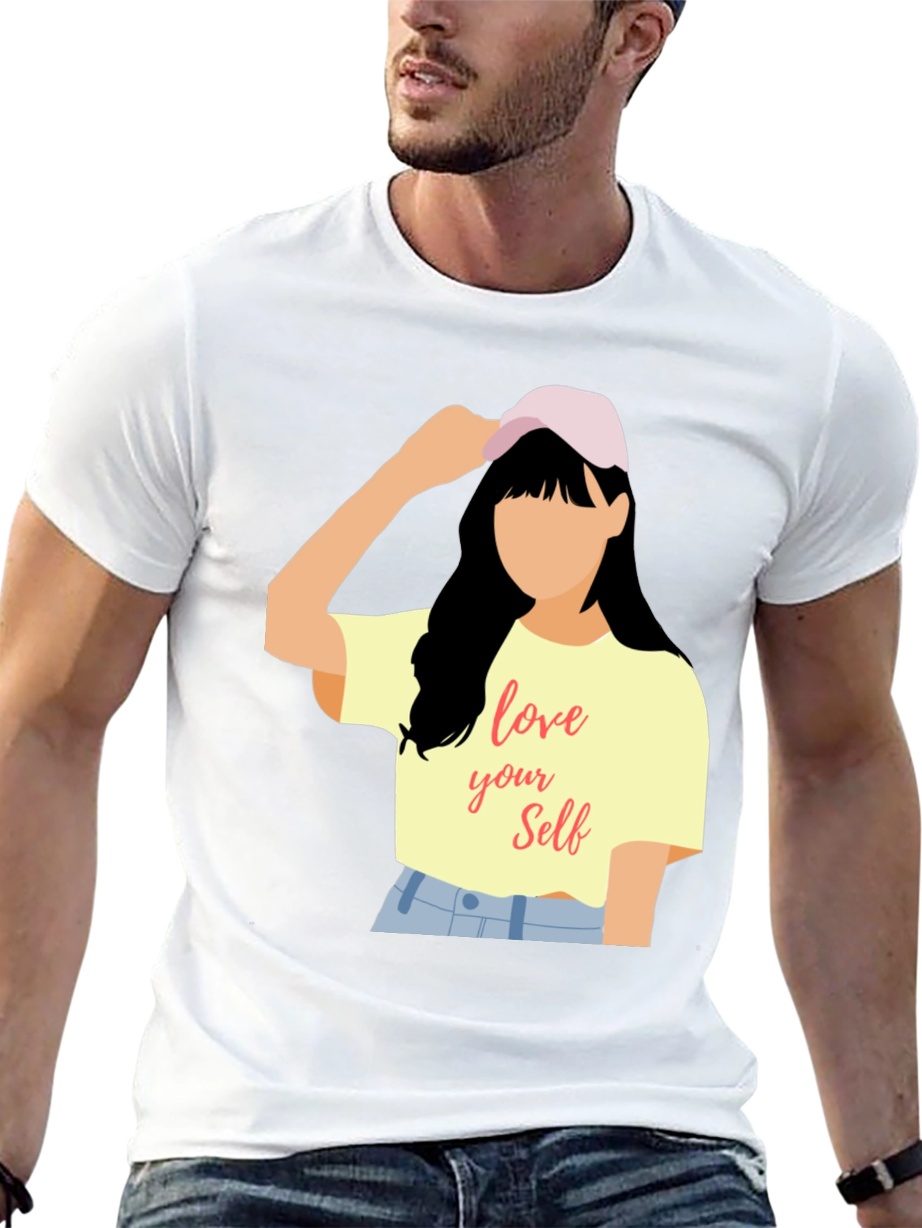 Love Yourself Graphic Tee - Trendy Casual Top