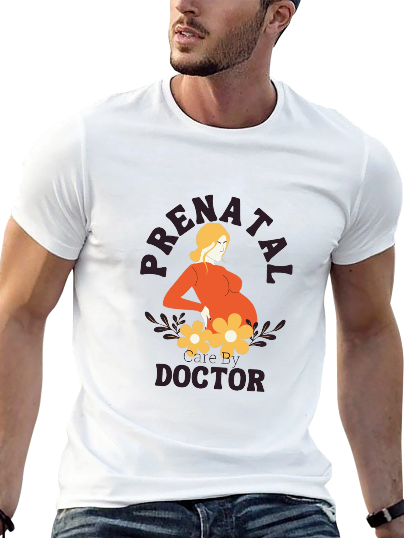 Prenatal Doctor Graphic Tee - Black Unisex T-Shirt