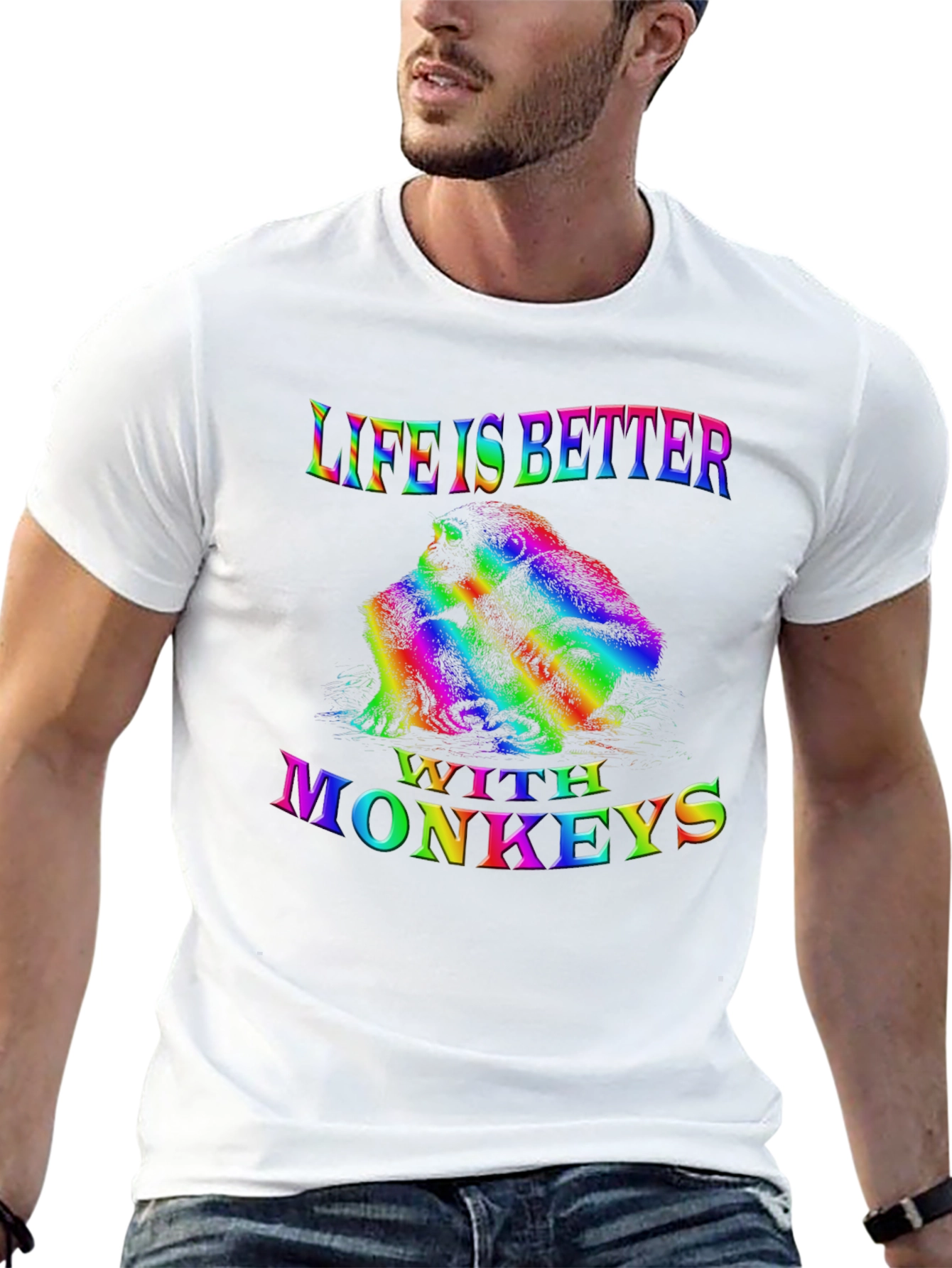 Life is Better with Monkeys Tee