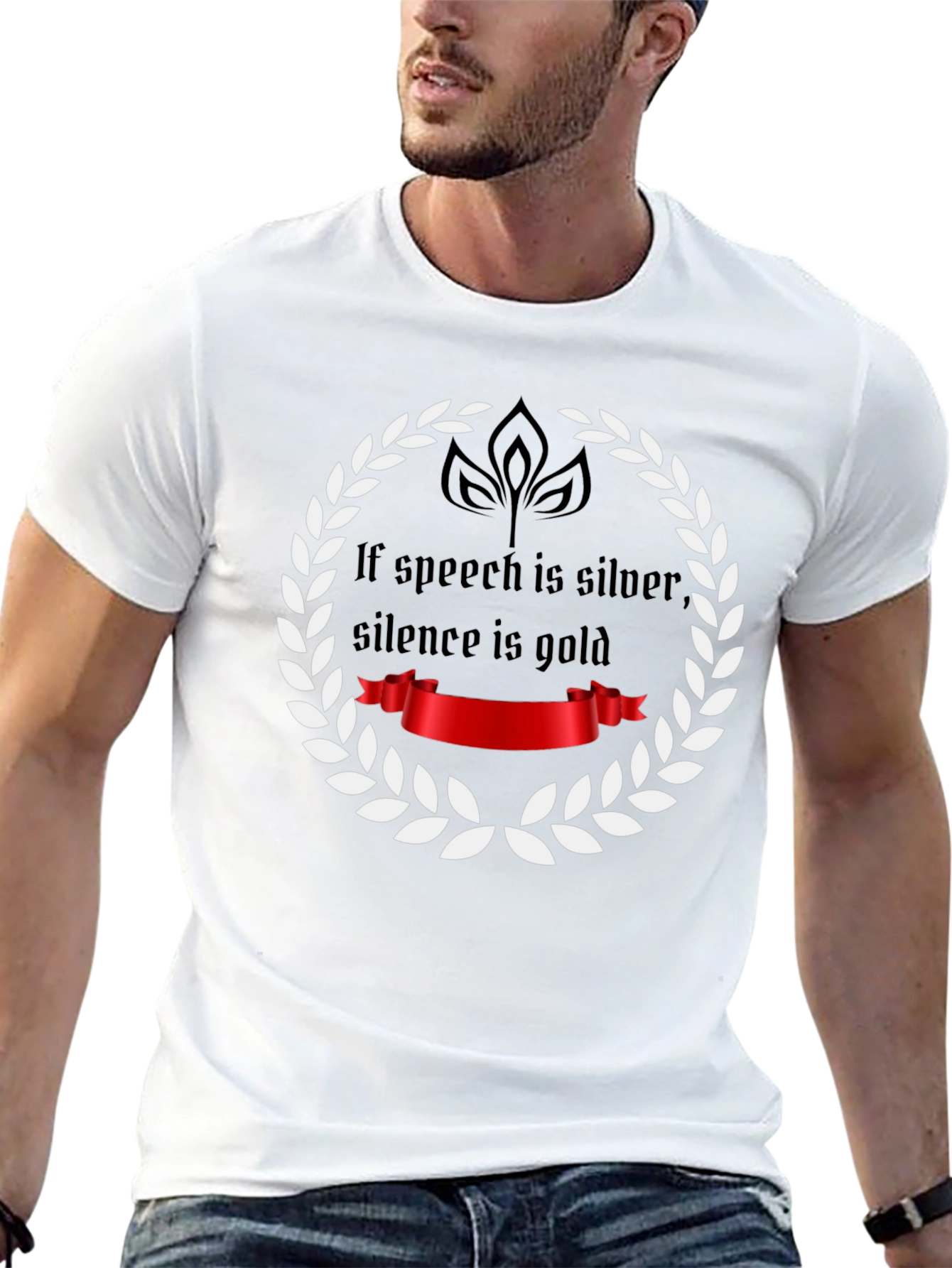 Speech Silver Silence Gold T-Shirt