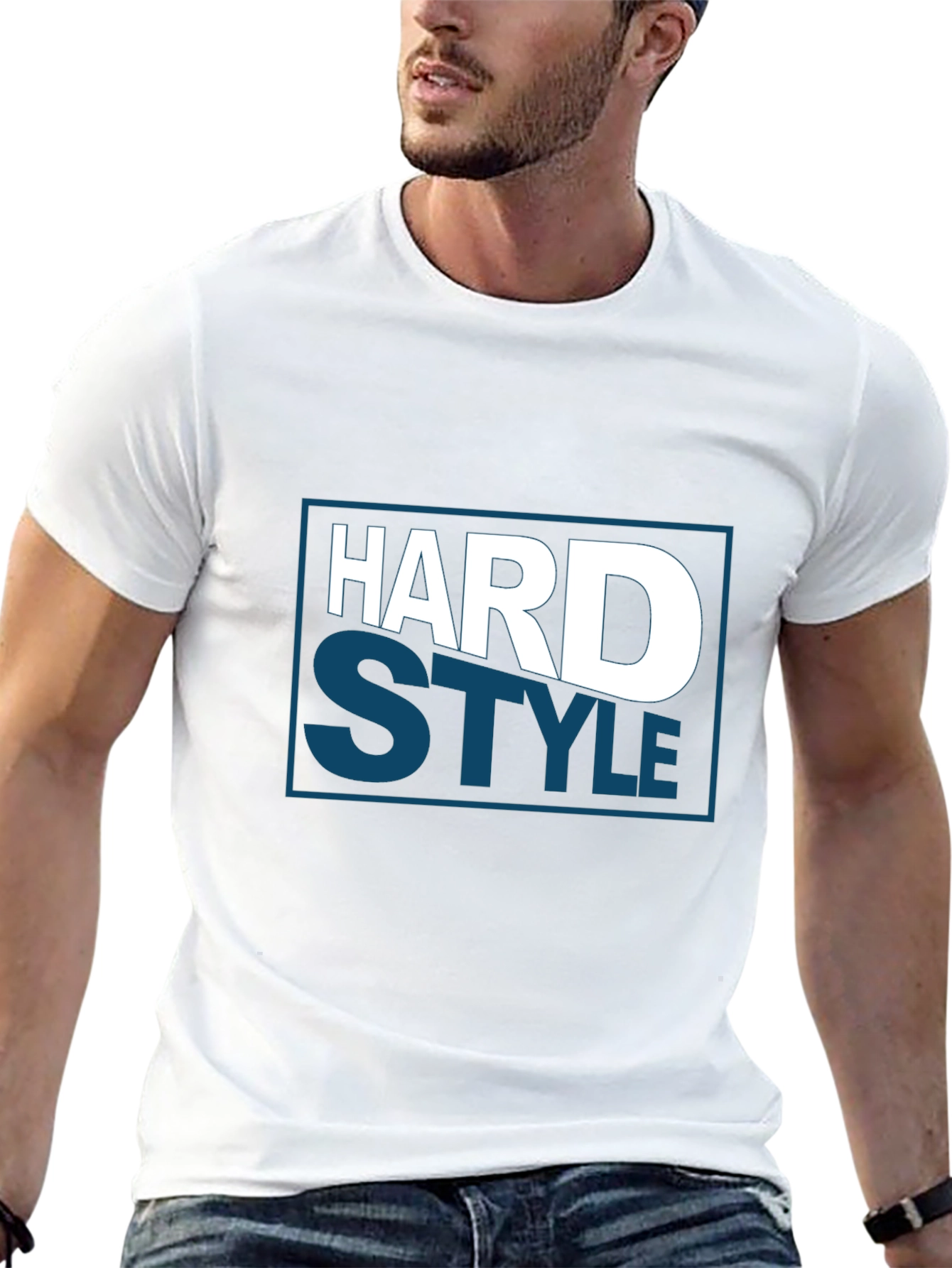 Hard Style Graphic Tee - Bold Black T-Shirt