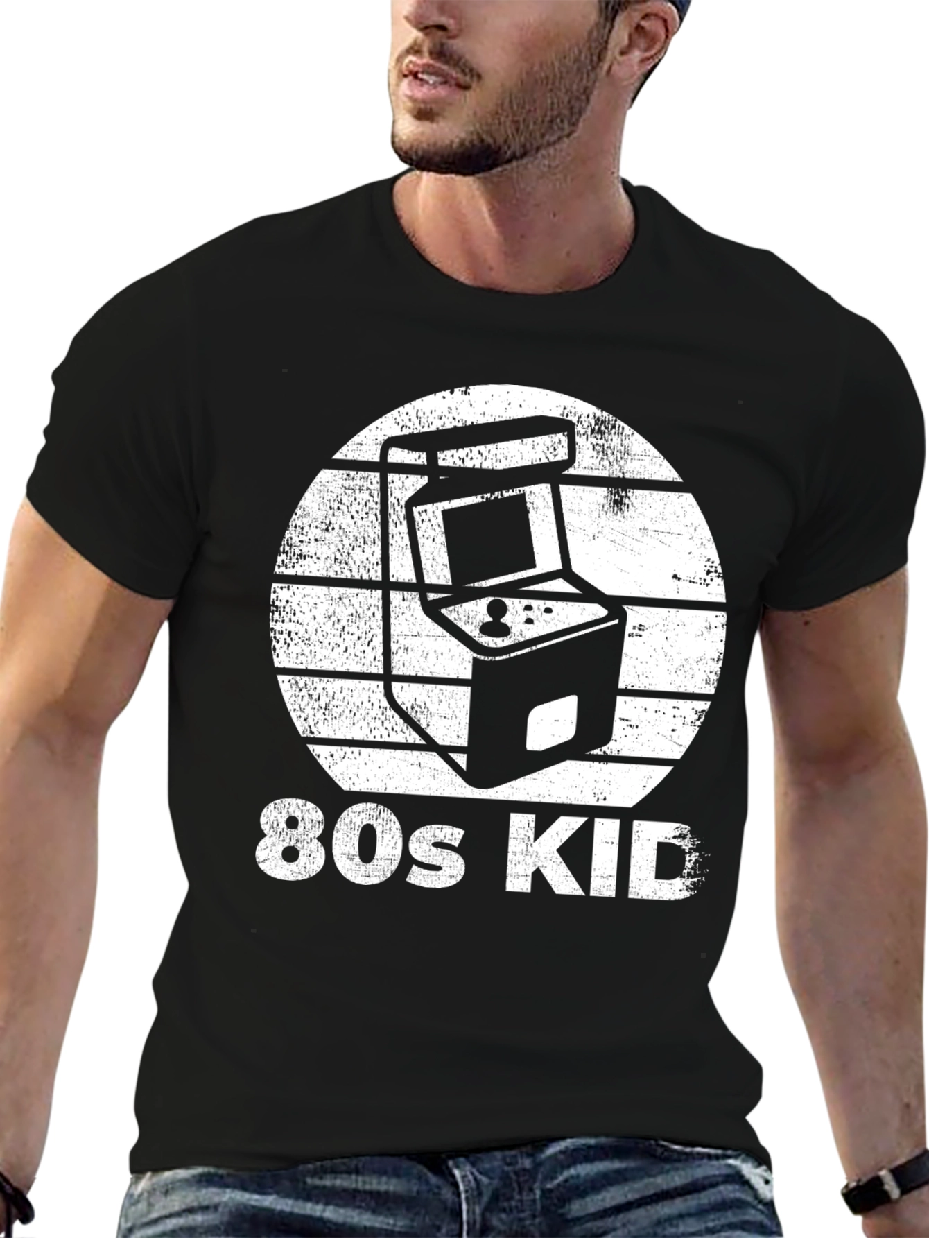 80s Kid Arcade Game Graphic Tee