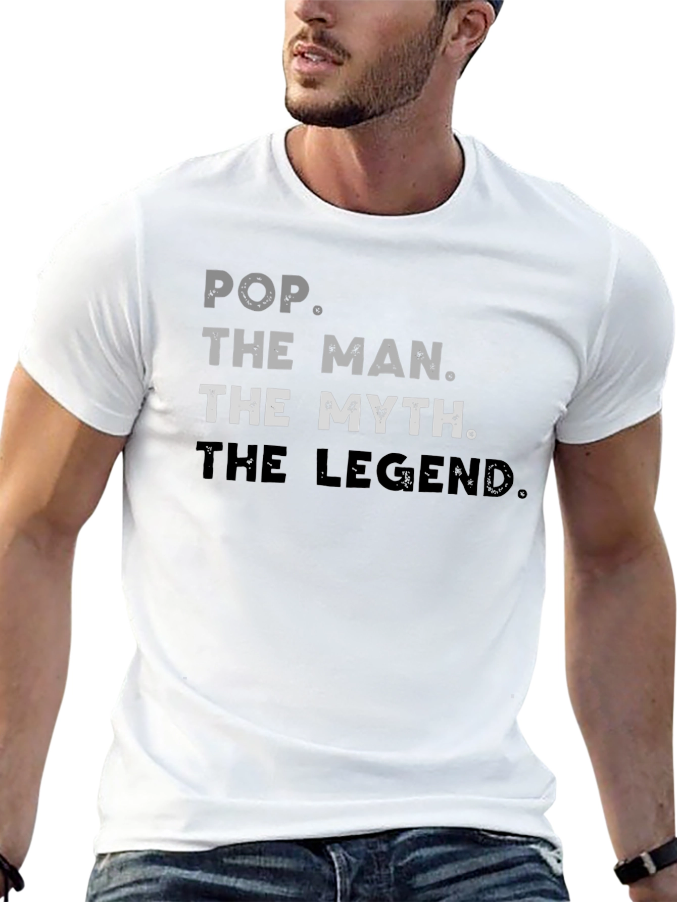 Pop The Man Myth Legend Graphic T-Shirt