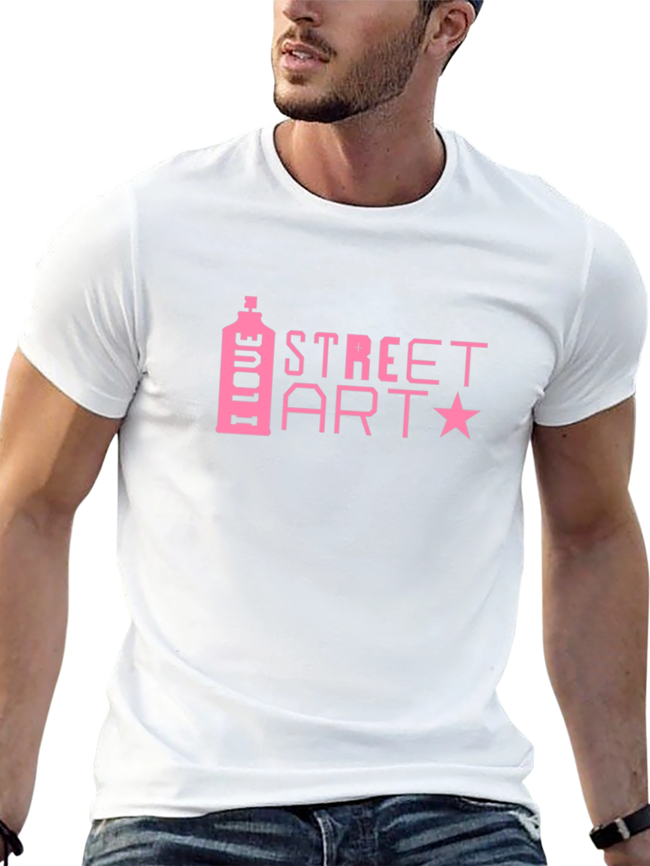 I Love Street Art Black T-Shirt