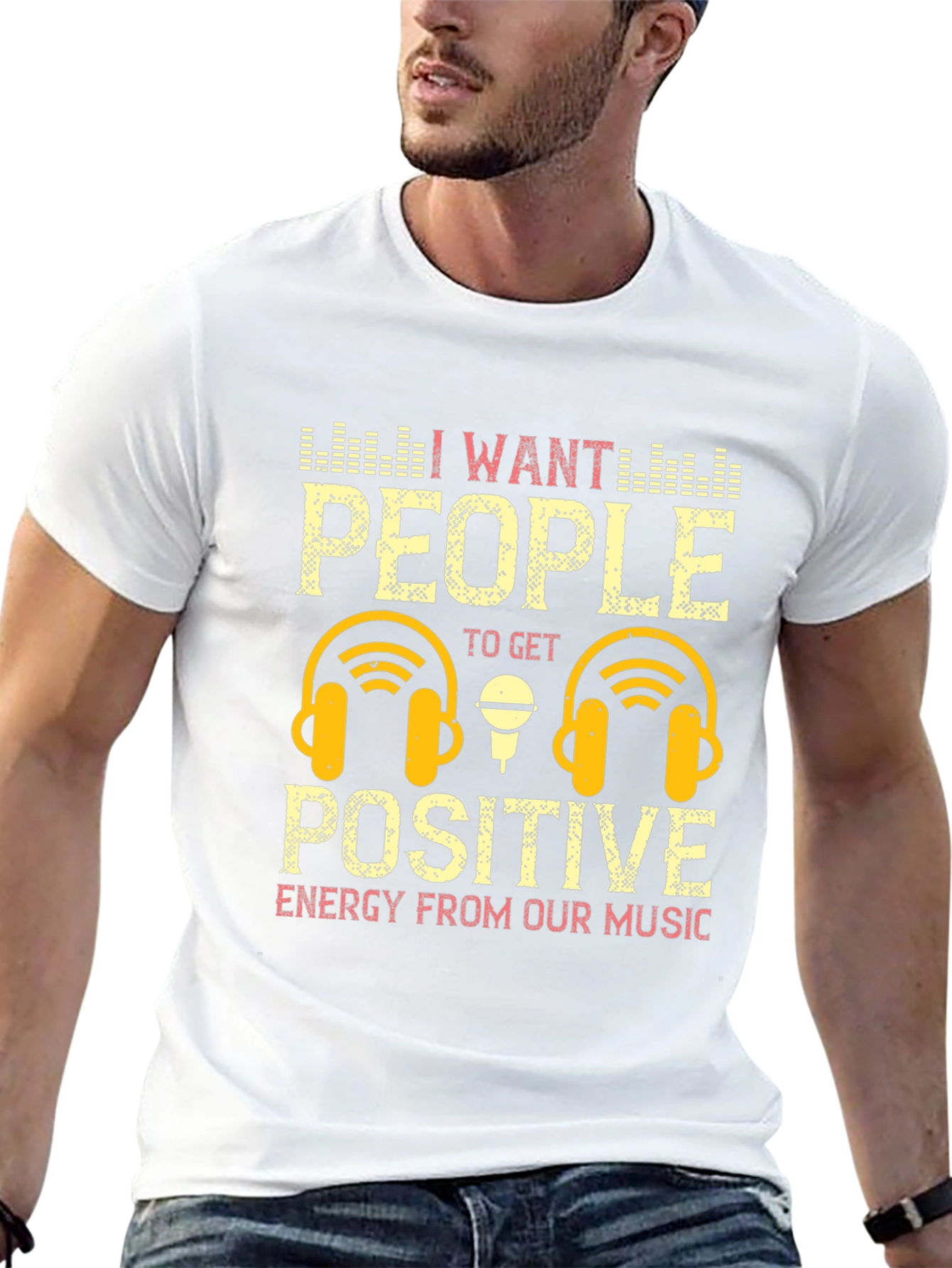 Positive Energy Music Graphic T-Shirt