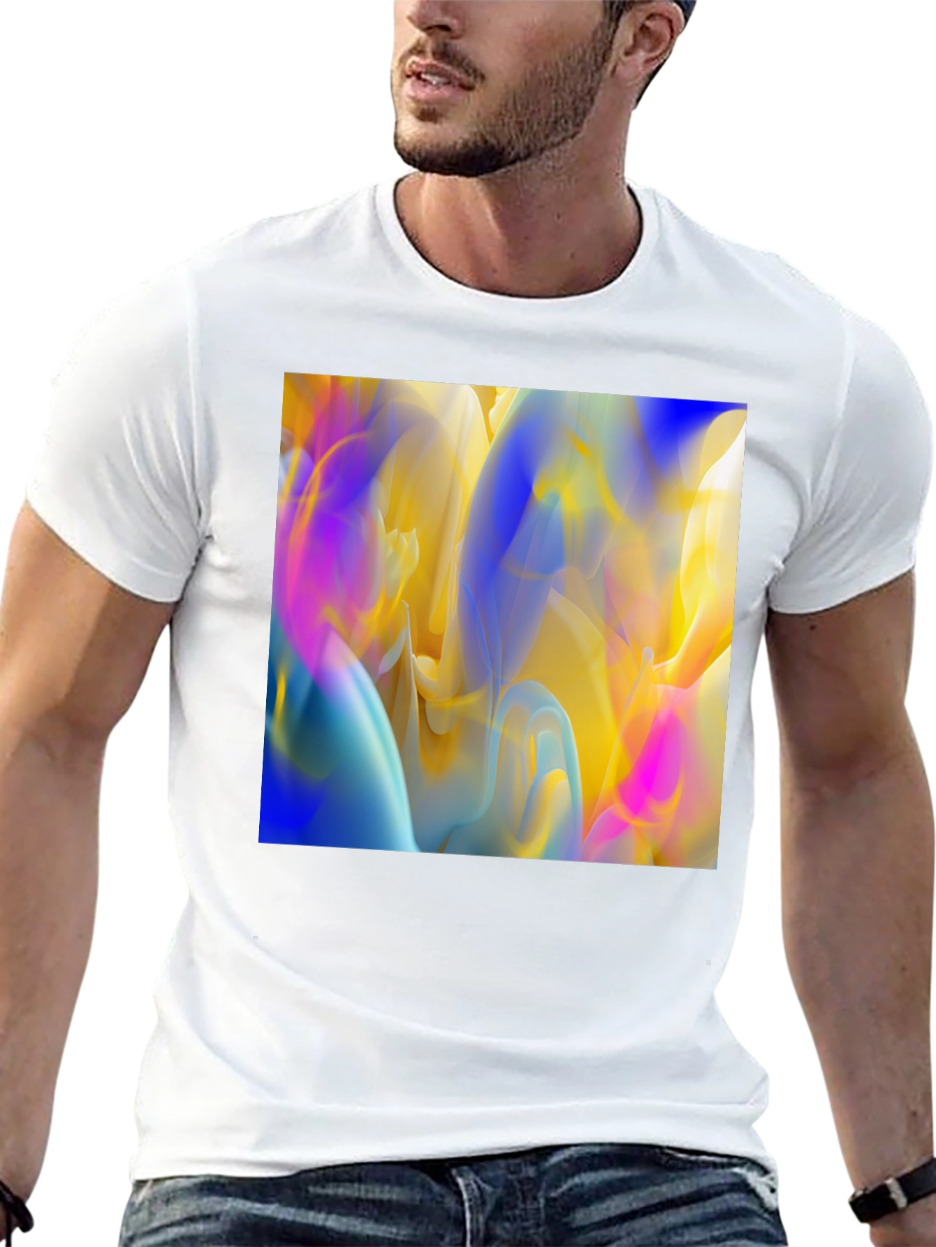 Abstract Art Black T-Shirt