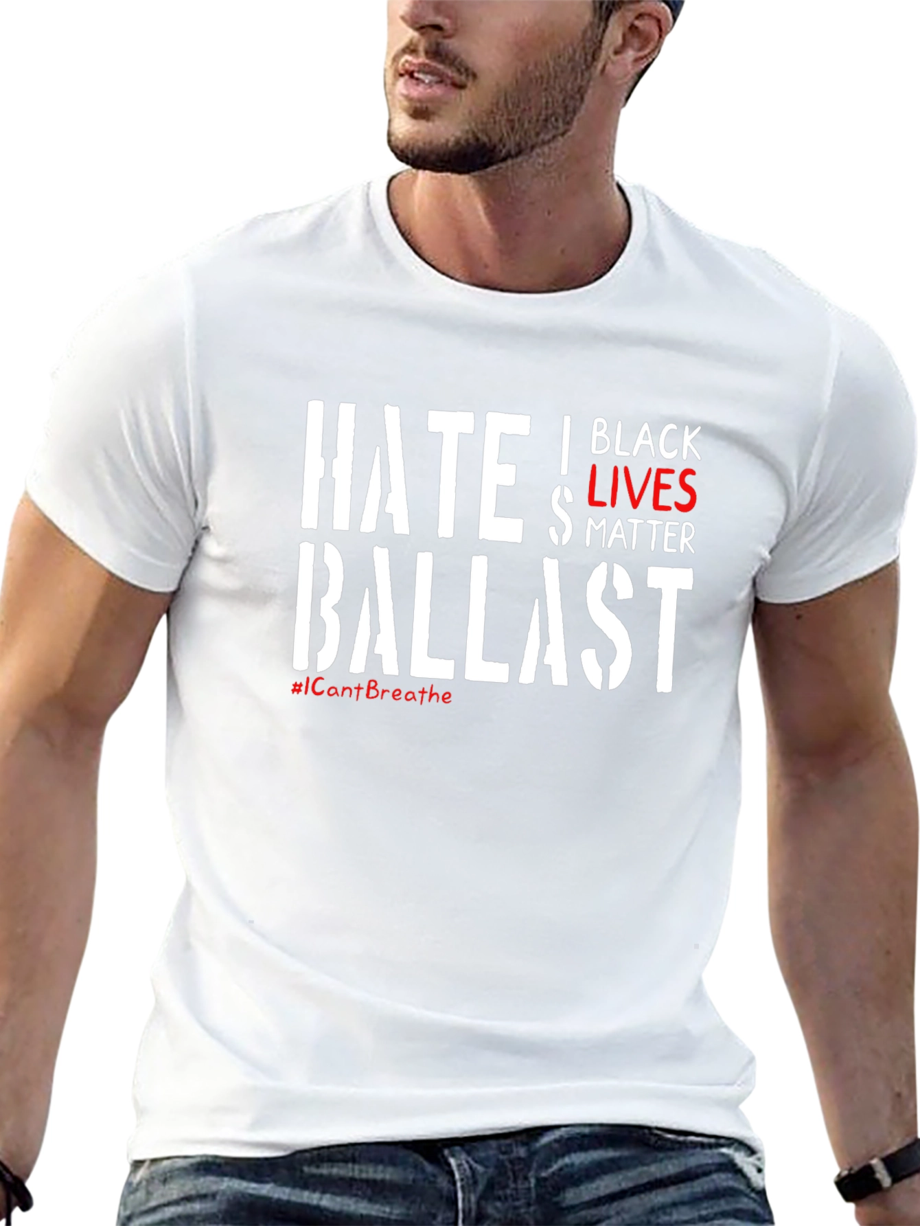Black Lives Matter T-Shirt - Hate Ballast Statement Tee