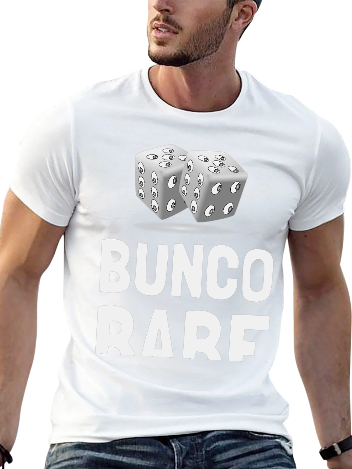 Bunco Rare T-Shirt with Dice Graphic - Novelty Tee