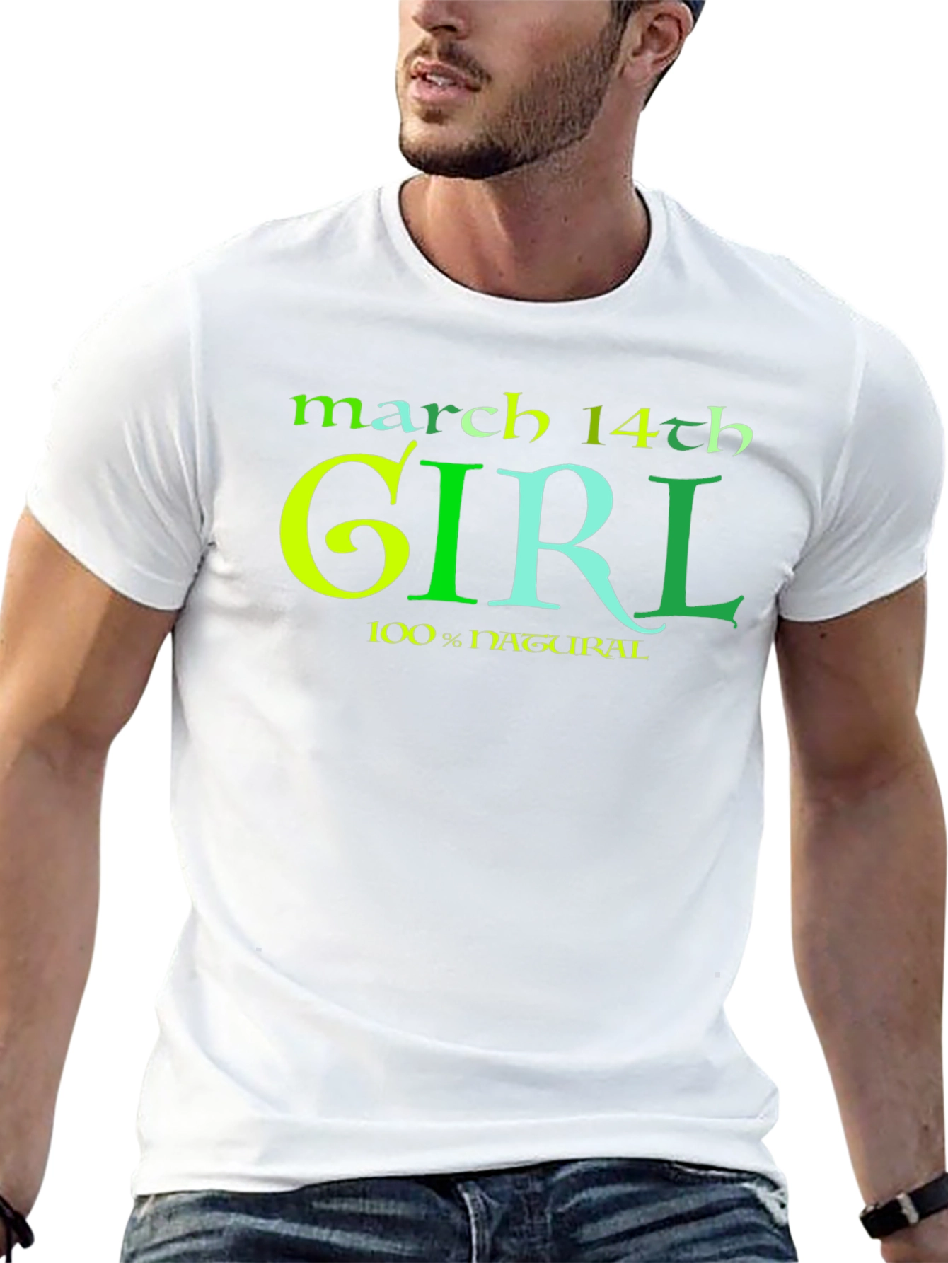 March 14th Girl T-Shirt - 100% Natural