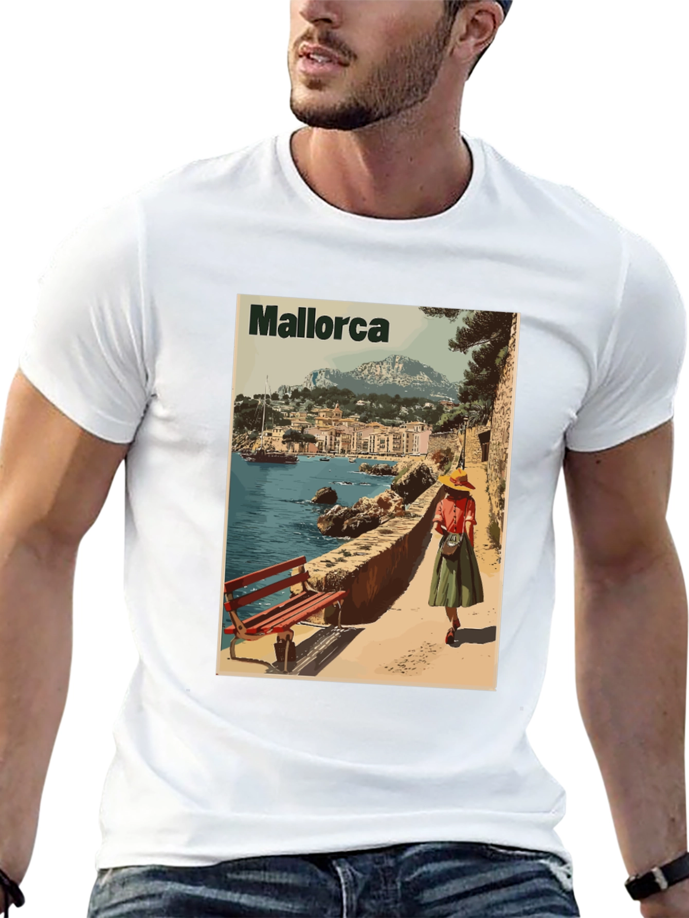 Mallorca Island Travel T-Shirt - Retro Design