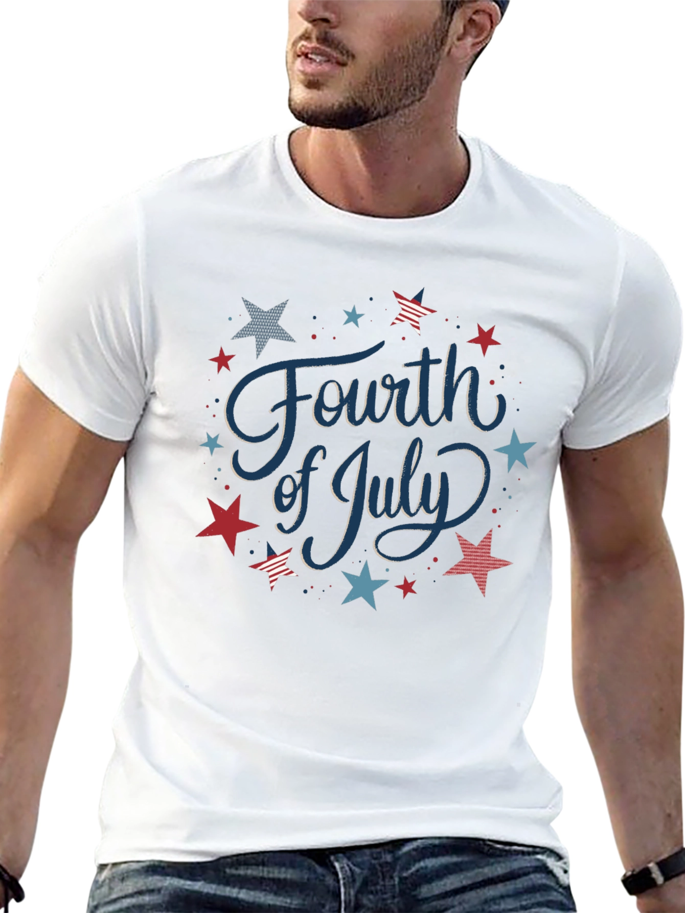 Fourth of July Graphic Tee - Patriotic Style