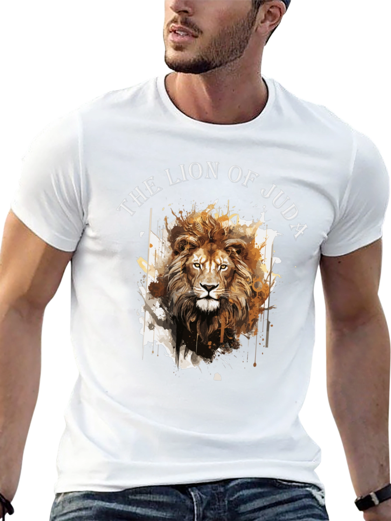 Lion of Judah Graphic Tee - Black Cotton Blend