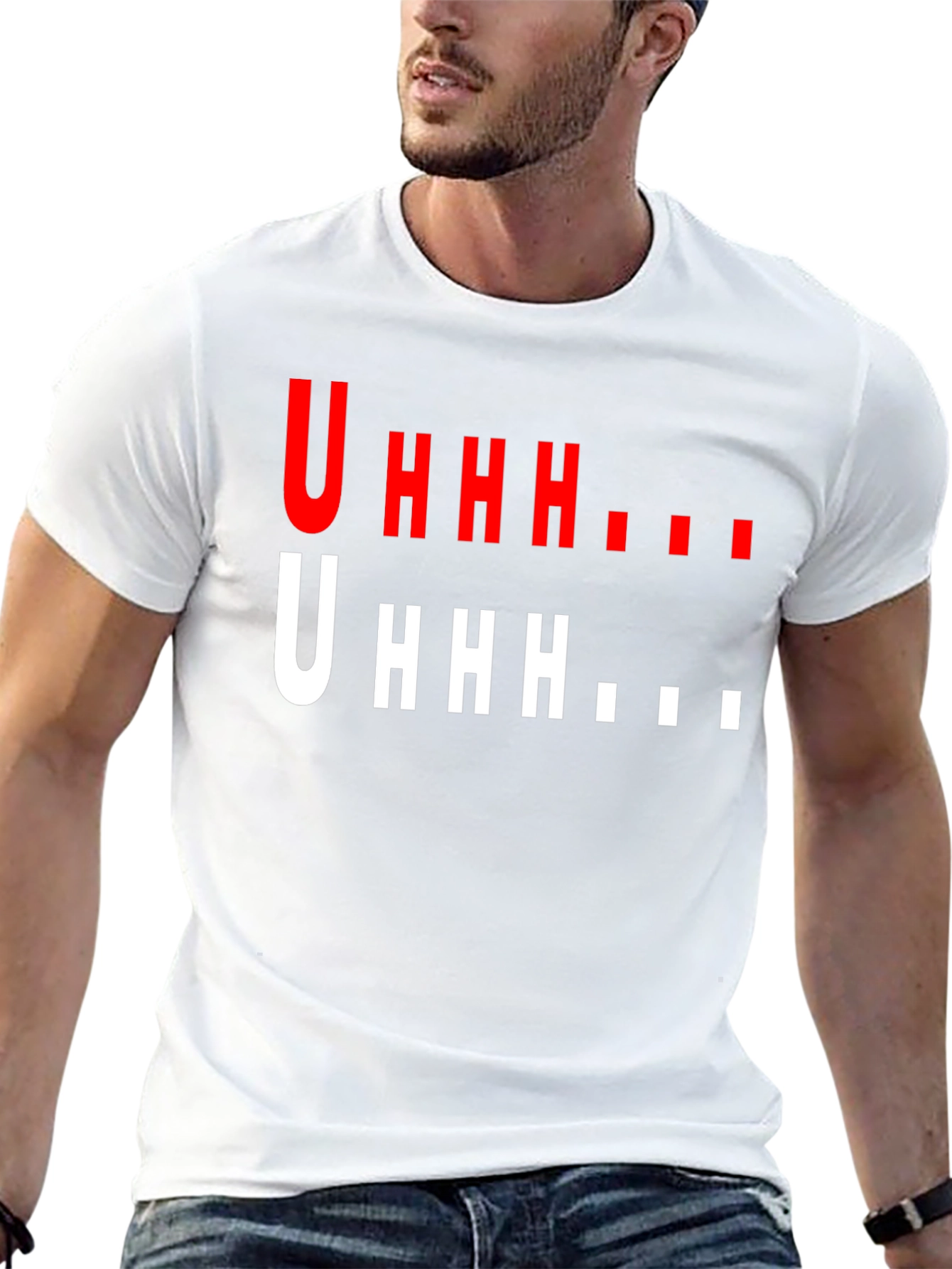 Uhhh Graphic T-Shirt - Funny Casual Tee