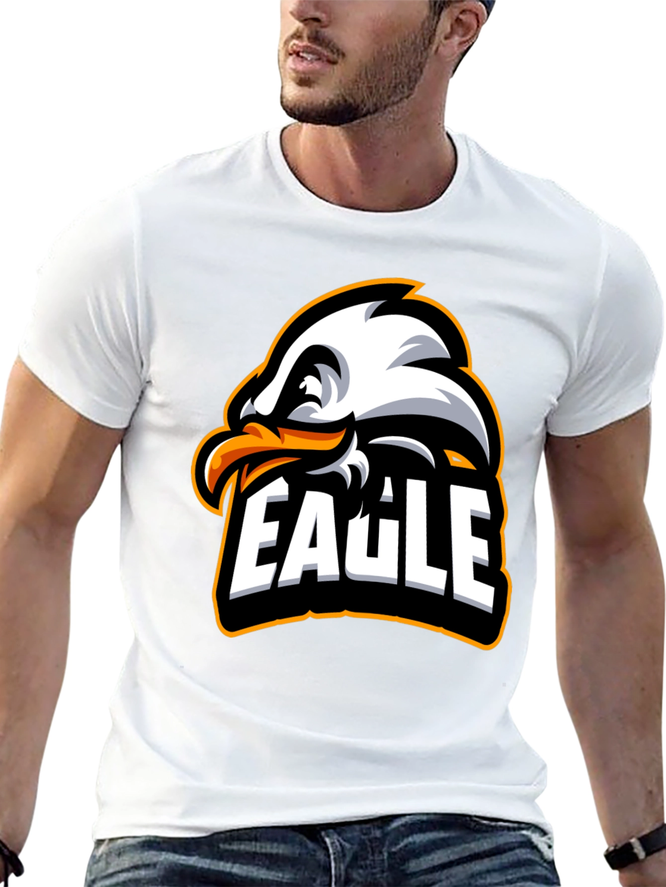 Cool Eagle Graphic T-Shirt - Black