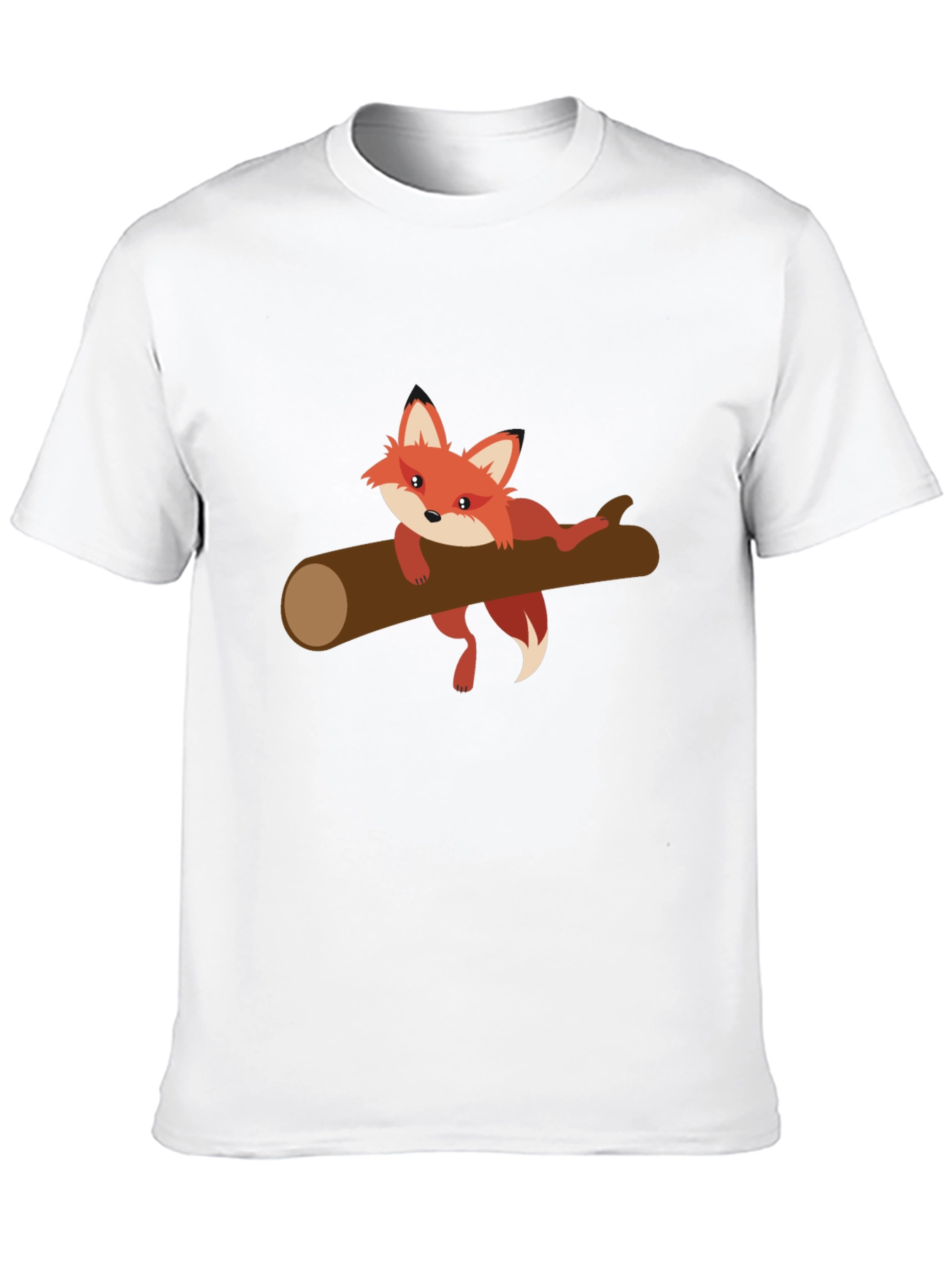 Fox on Log Graphic Tee - Black