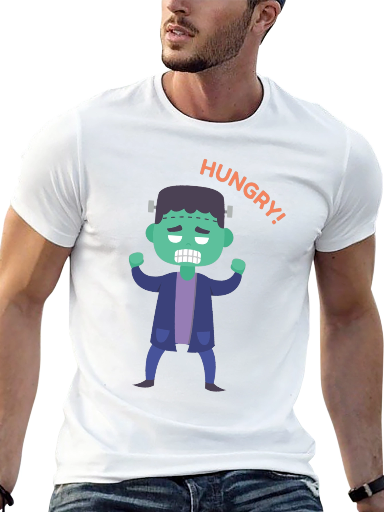 Hungry Frankenstein Graphic T-Shirt