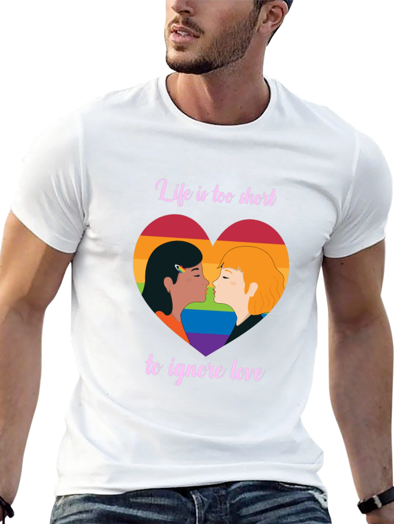 LGBT Pride Love is Love Black T-Shirt