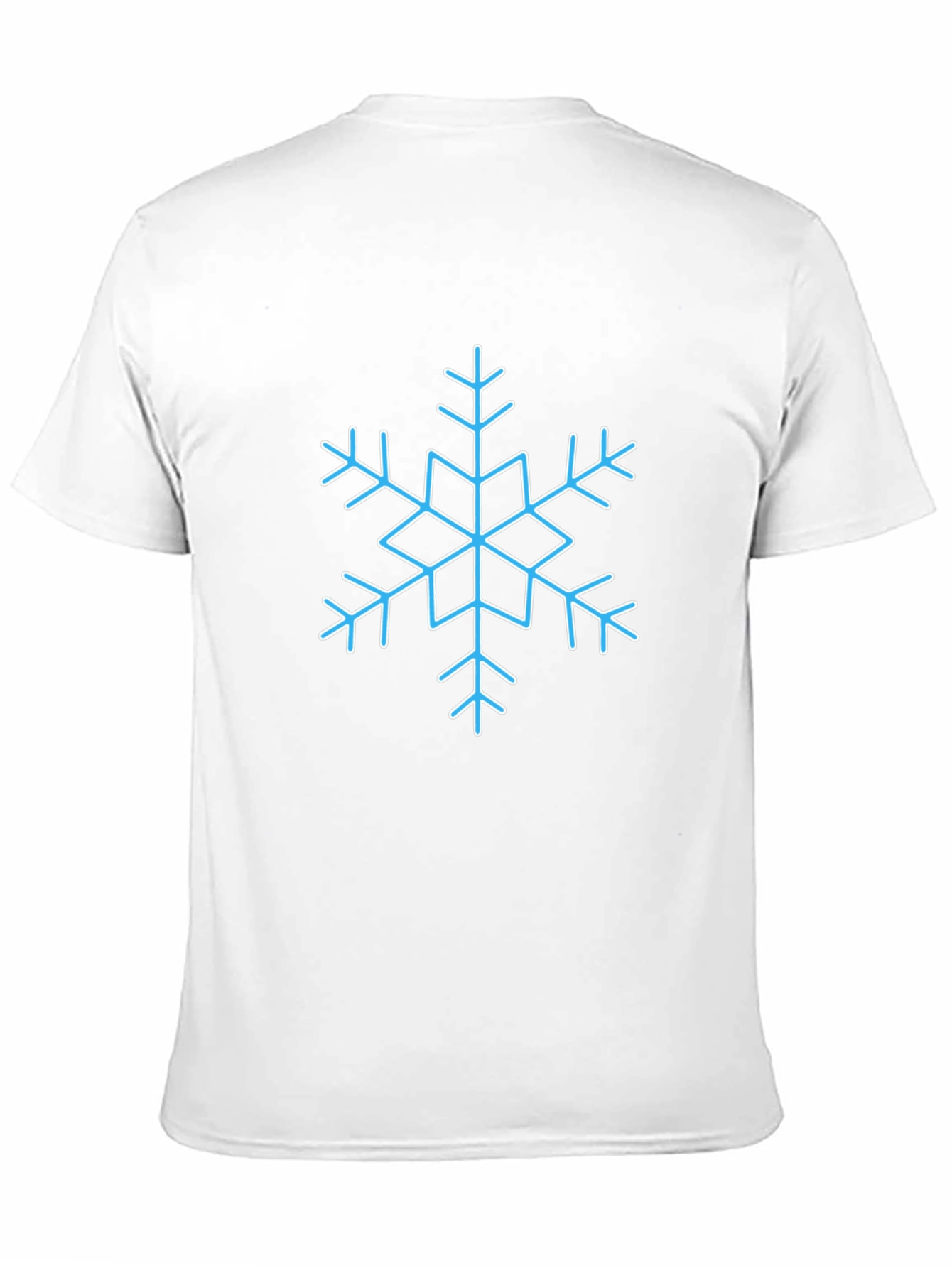 Snowflake Graphic Tee - Black Cotton Blend