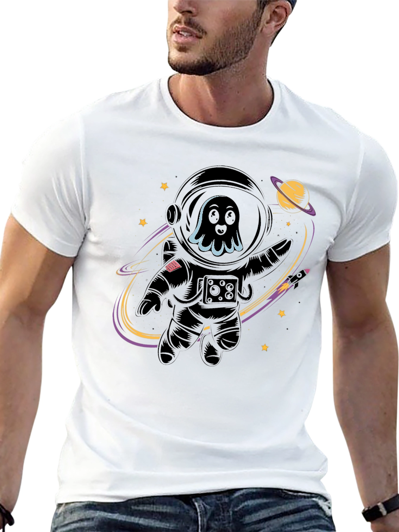 Astronaut Ghost Graphic Tee