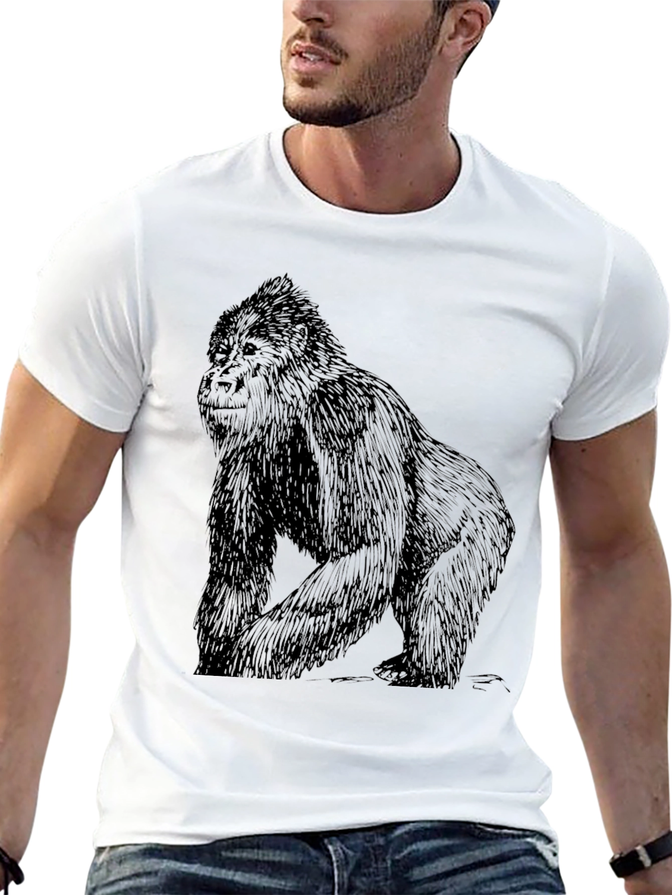 Gorilla Graphic T-Shirt - Black