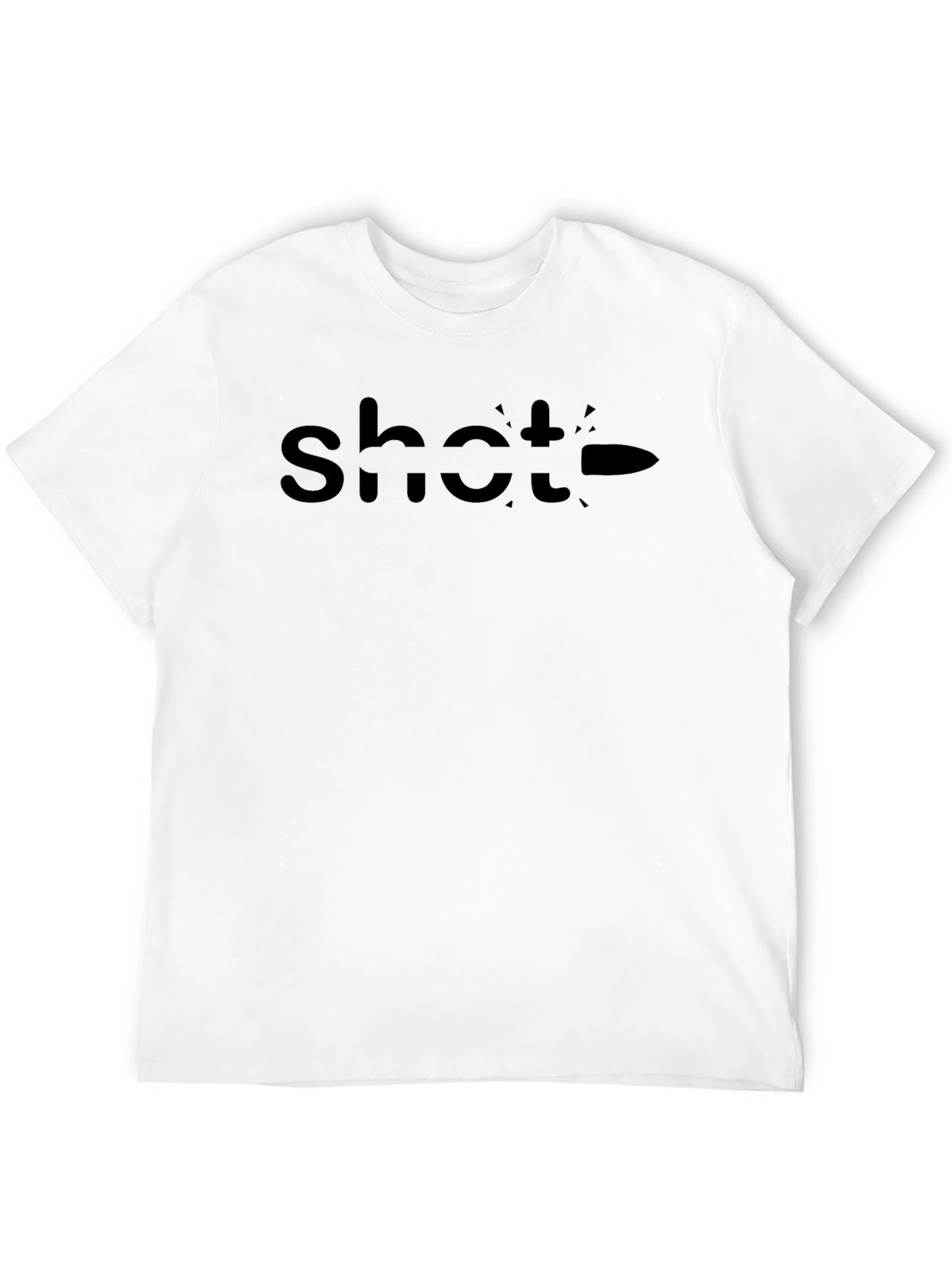 Shot Bullet Graphic Tee - Mens Black T-Shirt