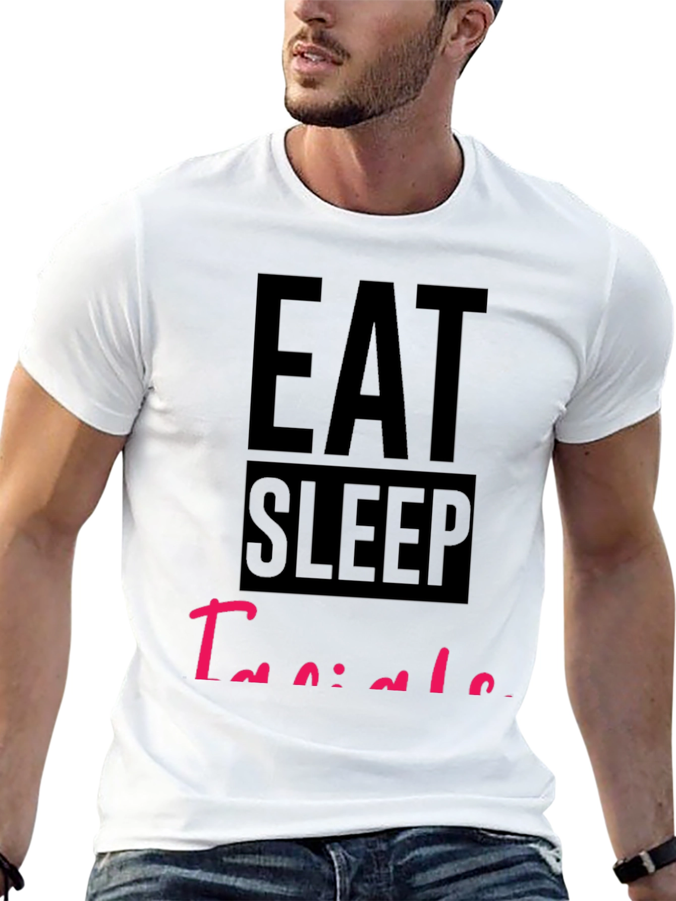Eat Sleep Tequila Black Graphic Tee