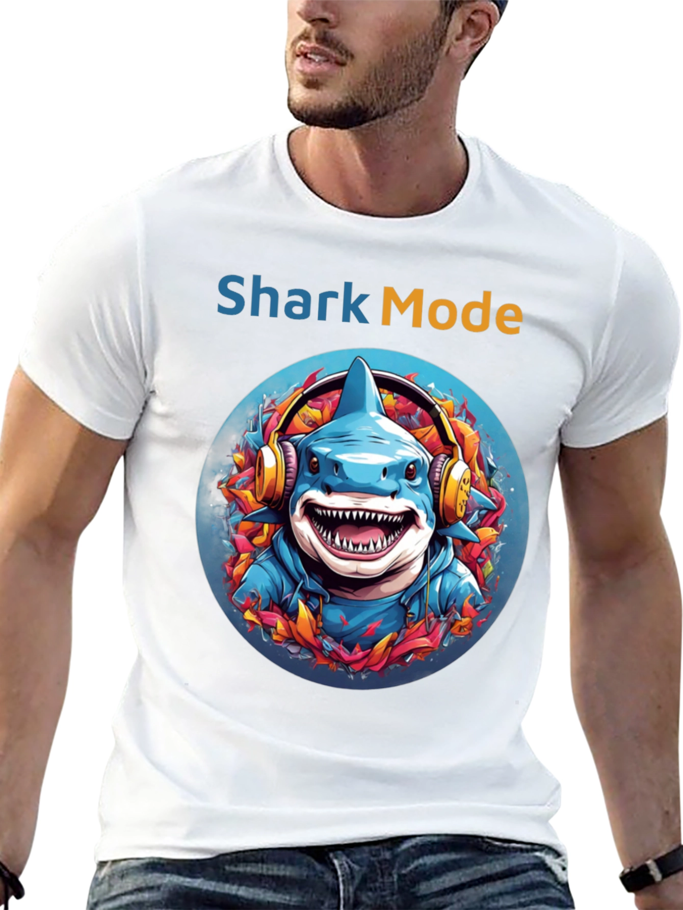 Shark Mode Graphic T-Shirt