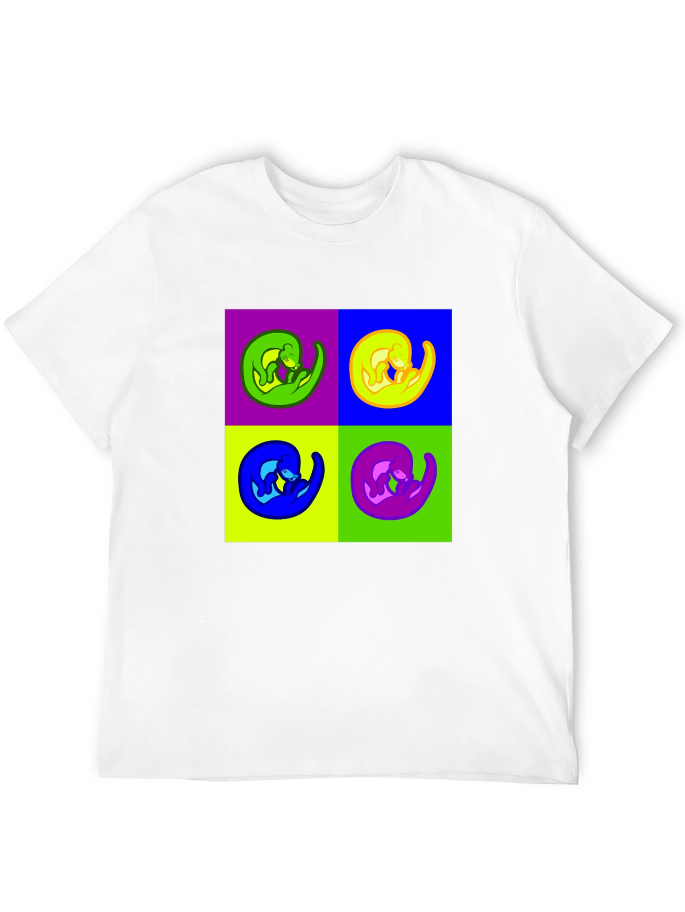 Pop Art Otter Graphic Tee - Quirky & Cool