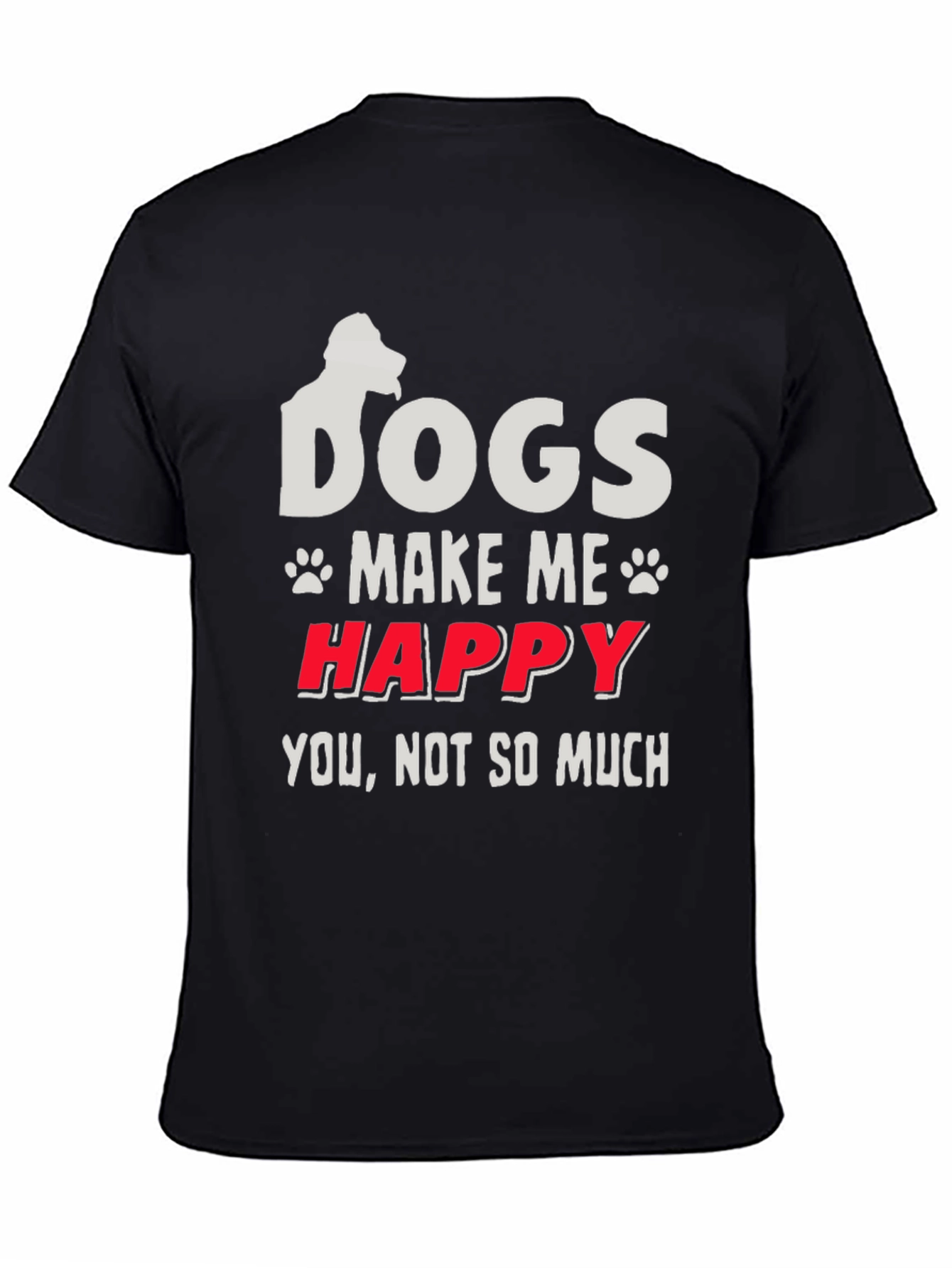 Dogs Make Me Happy Graphic Tee