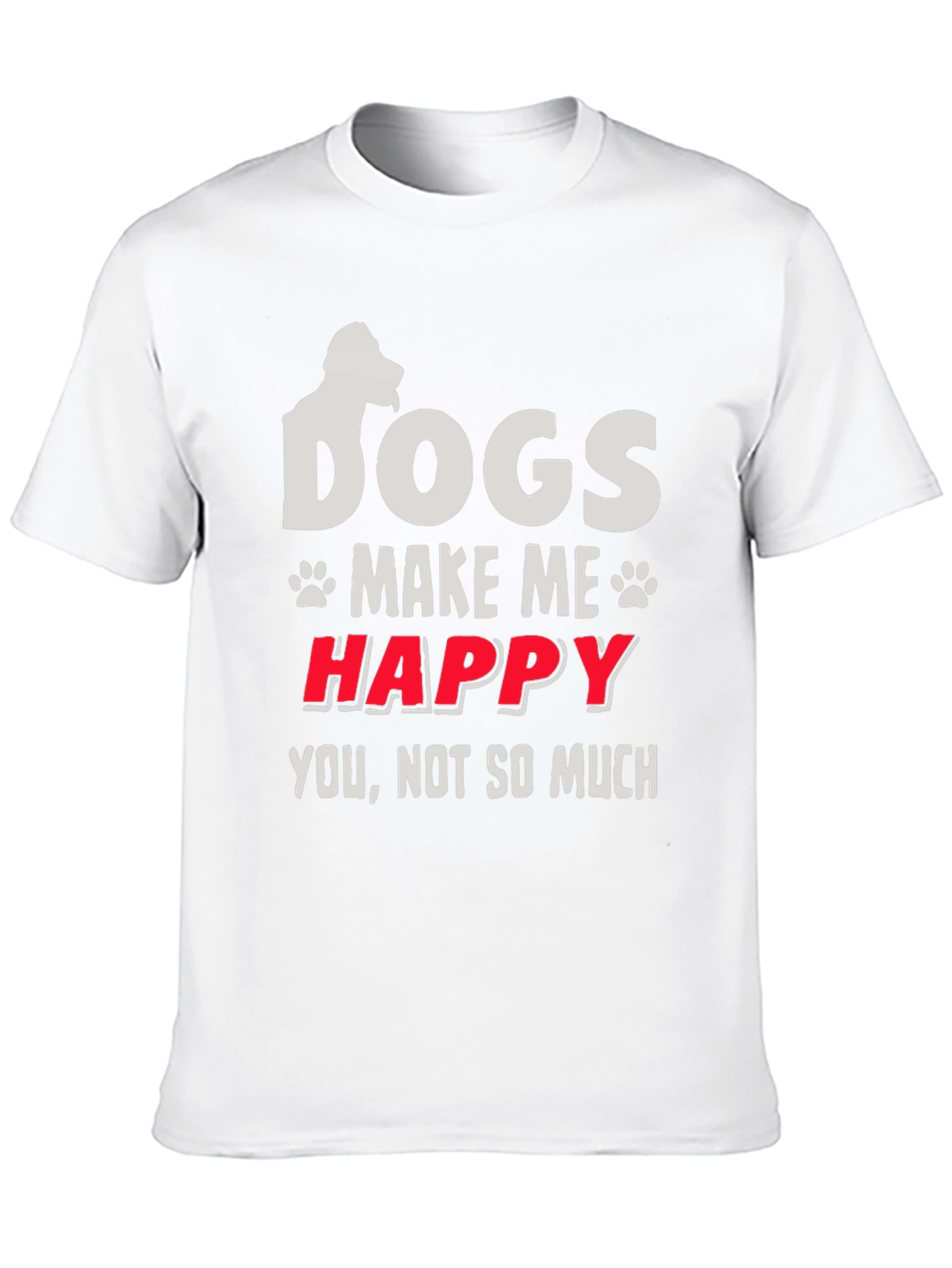 Dogs Make Me Happy Graphic Tee