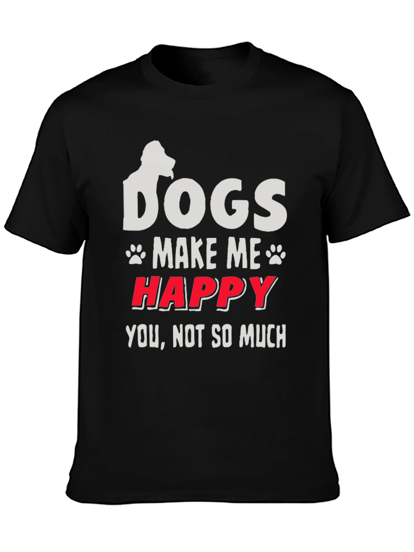 Dogs Make Me Happy Graphic Tee