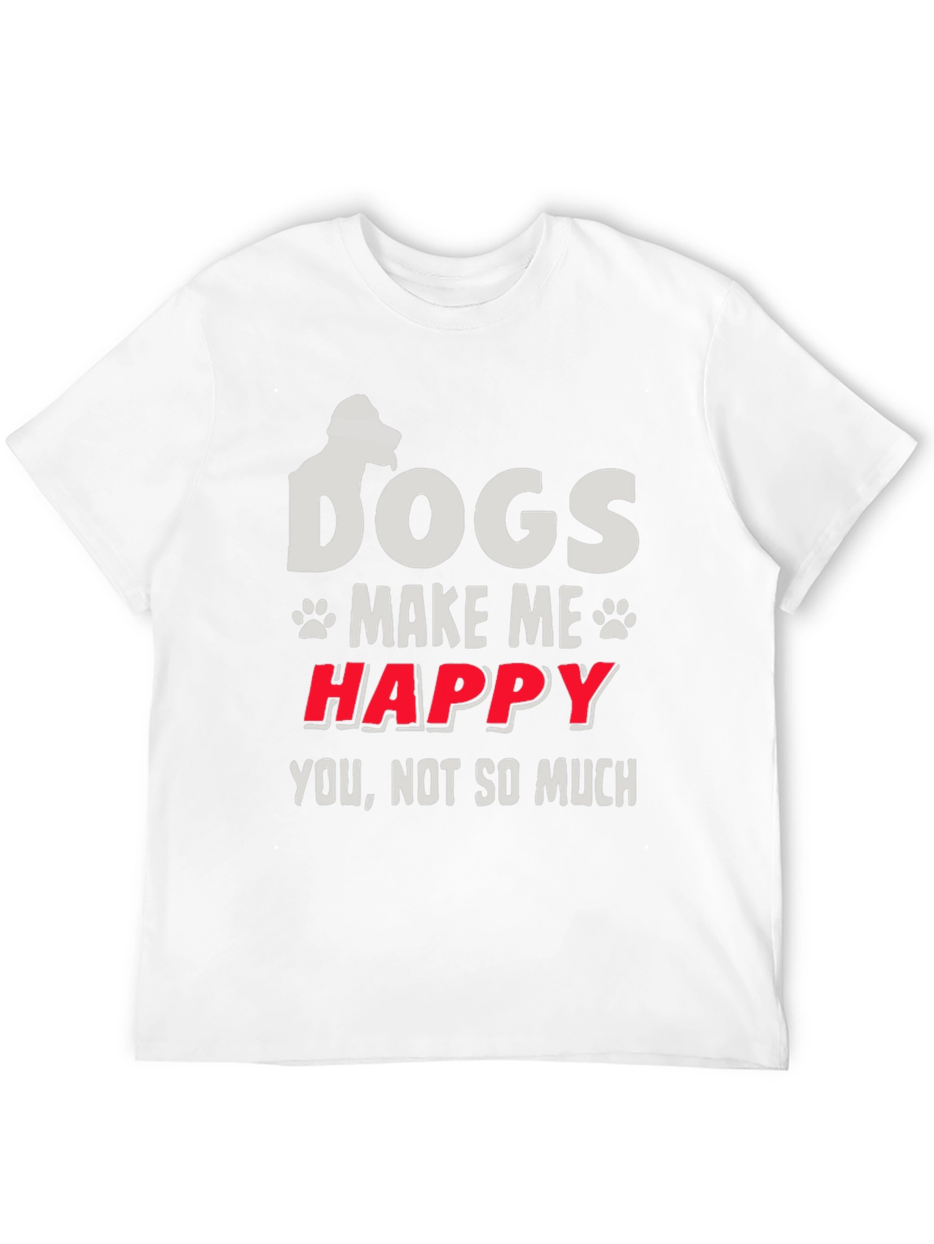 Dogs Make Me Happy Graphic Tee
