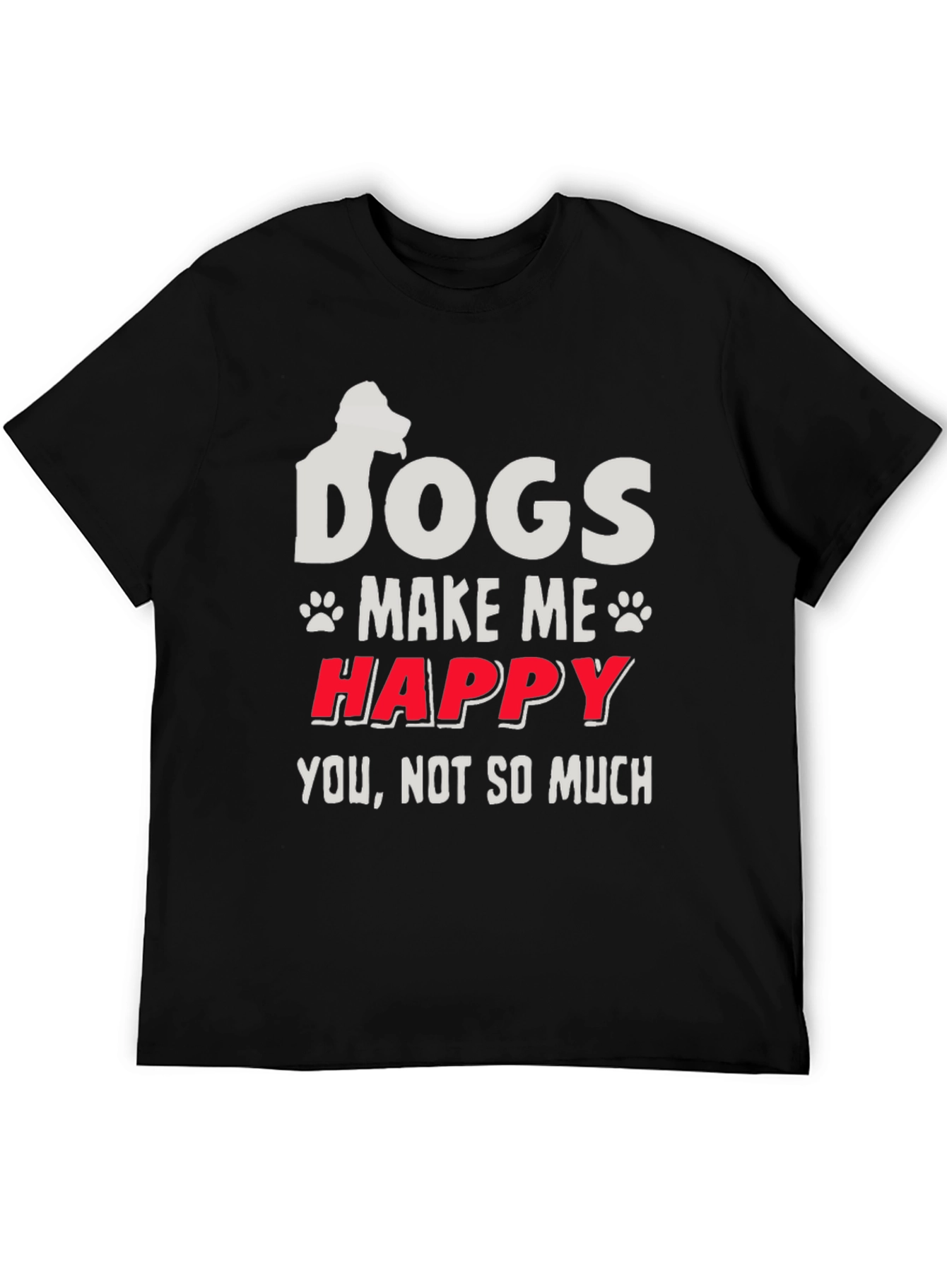 Dogs Make Me Happy Graphic Tee