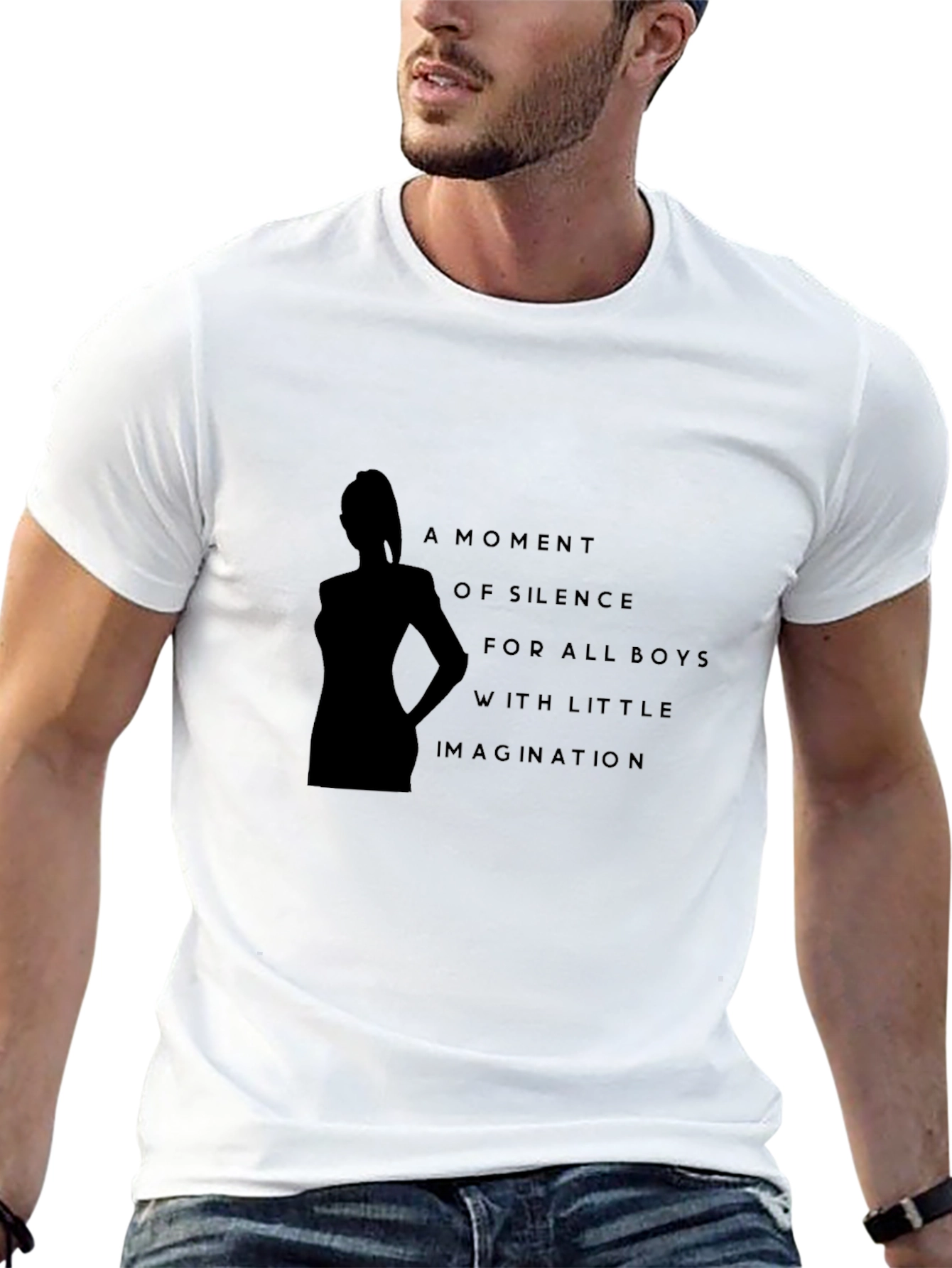 Humorous Moment of Silence Graphic T-Shirt