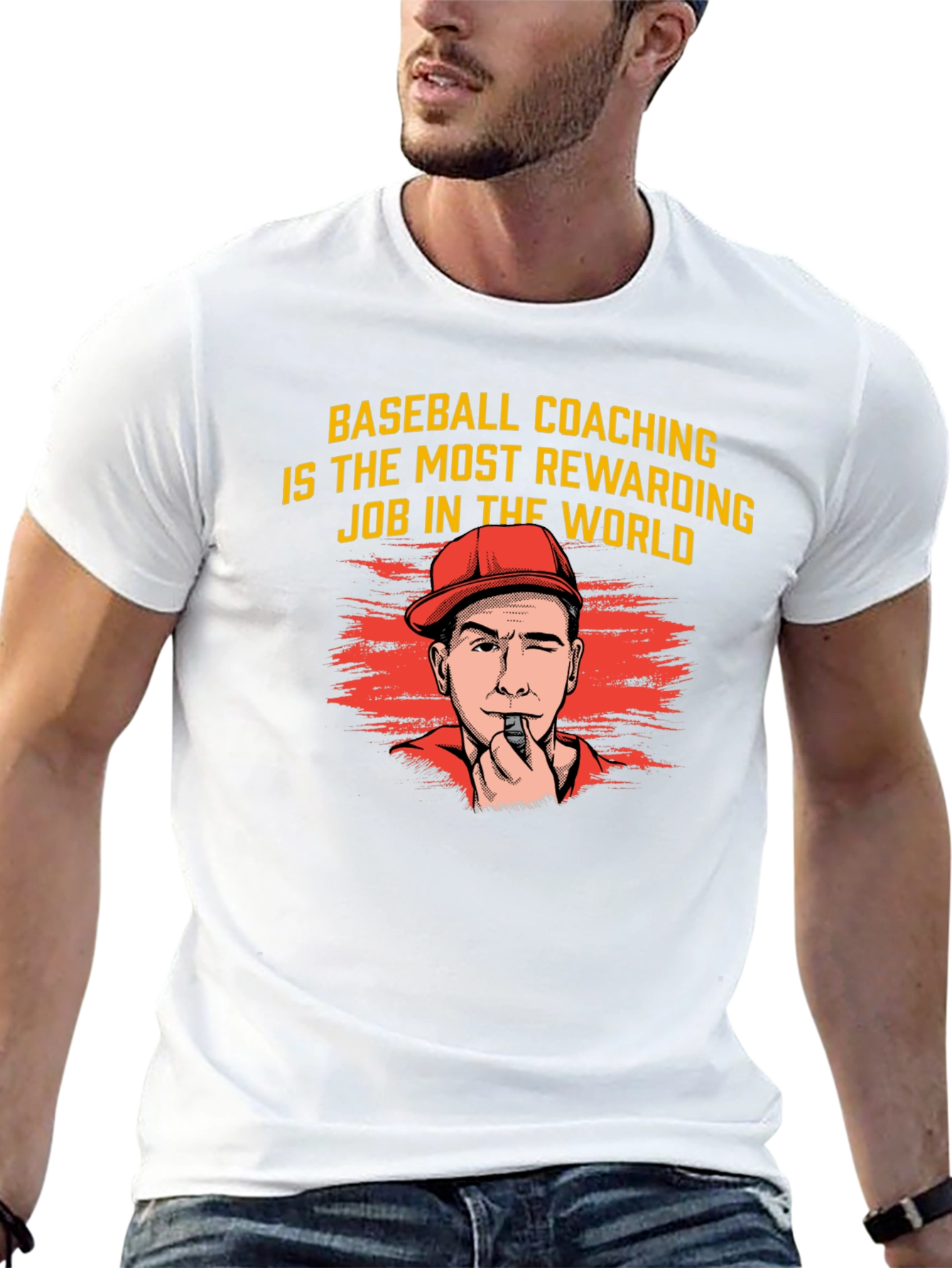 Baseball Coaching Tee - Most Rewarding Job