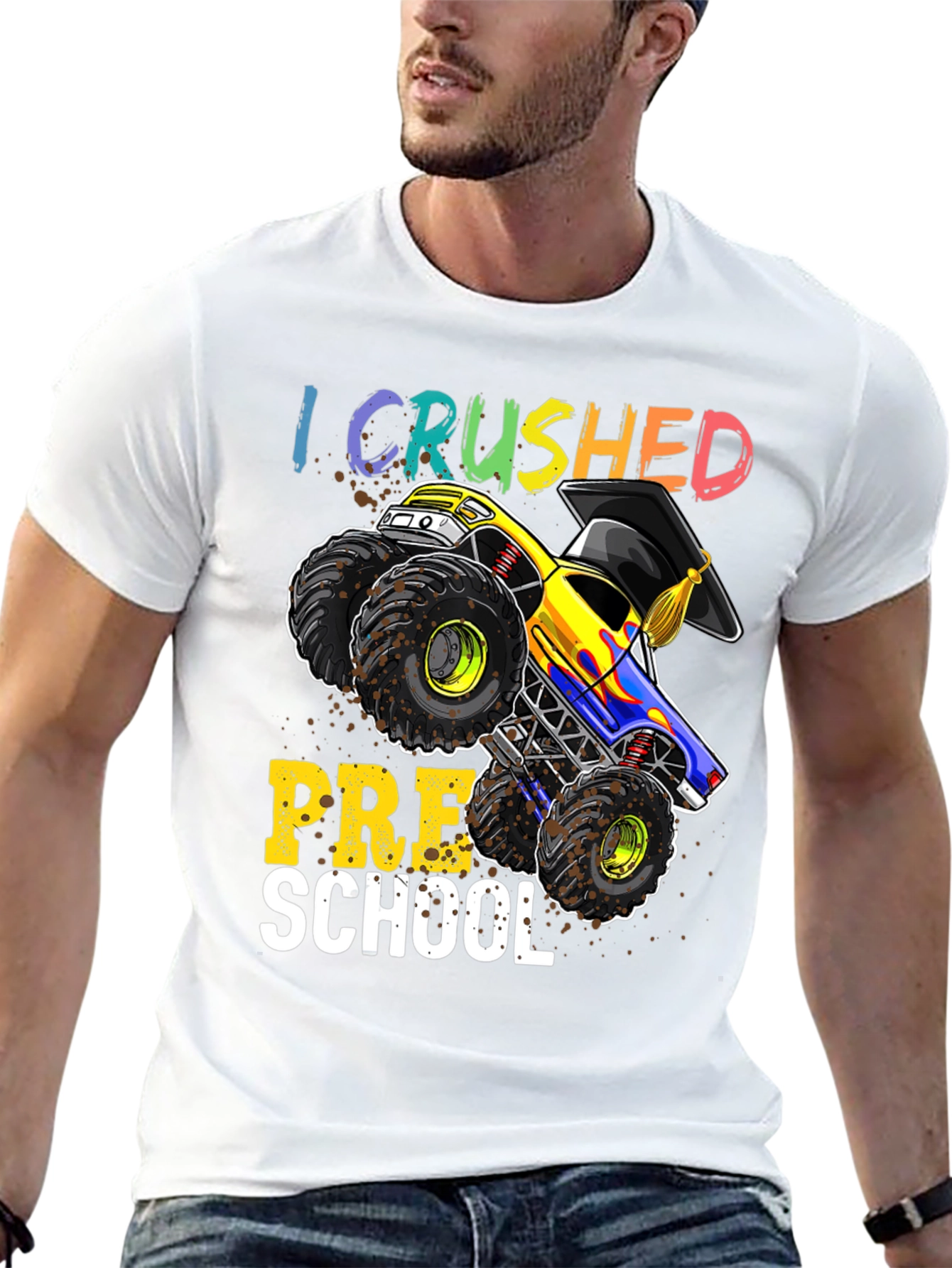 Crushed Preschool Monster Truck T-Shirt