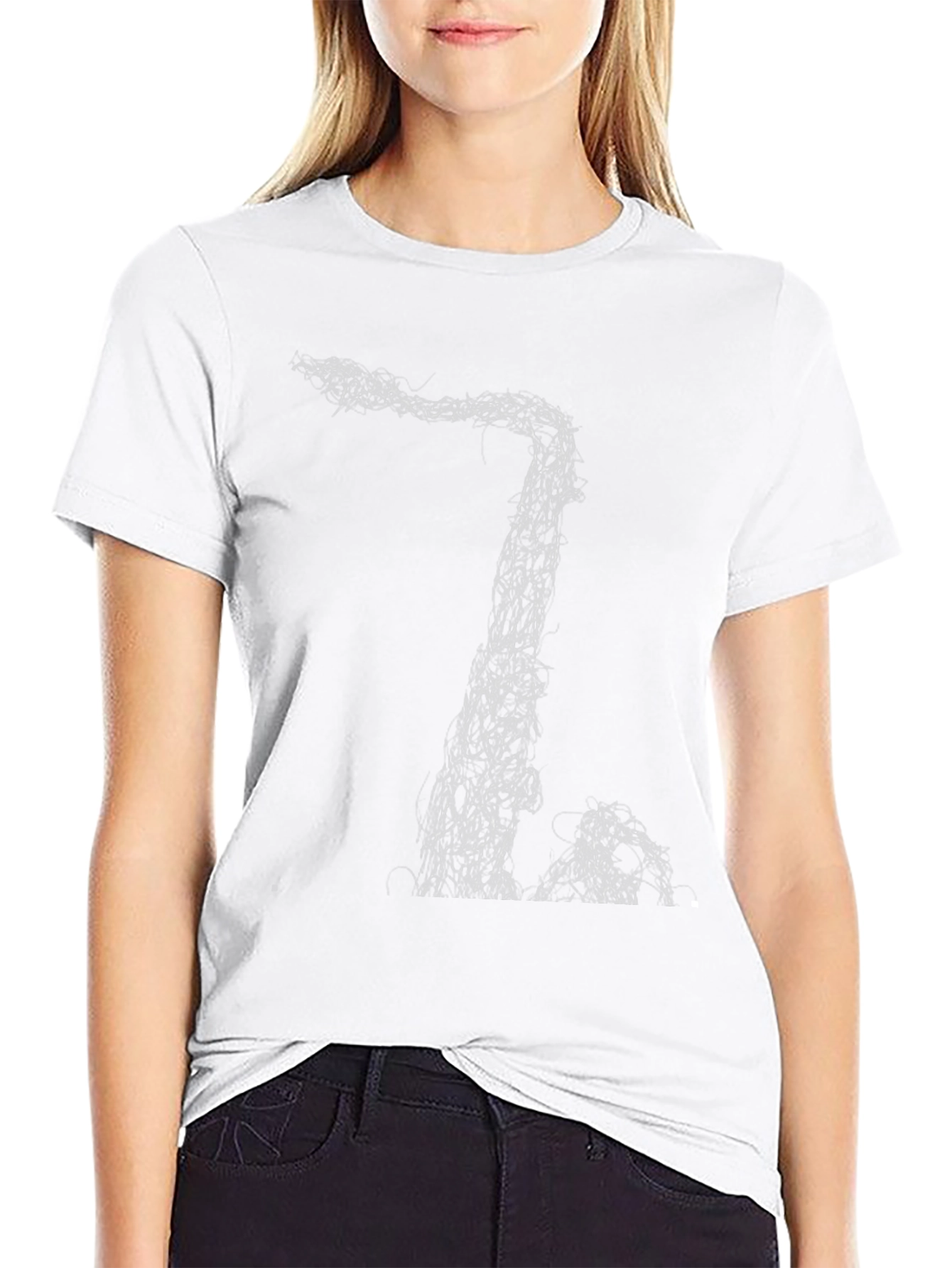 Abstract Black T-Shirt