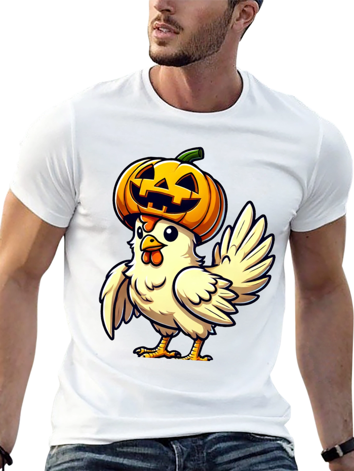Spooky Chicken Halloween T-Shirt