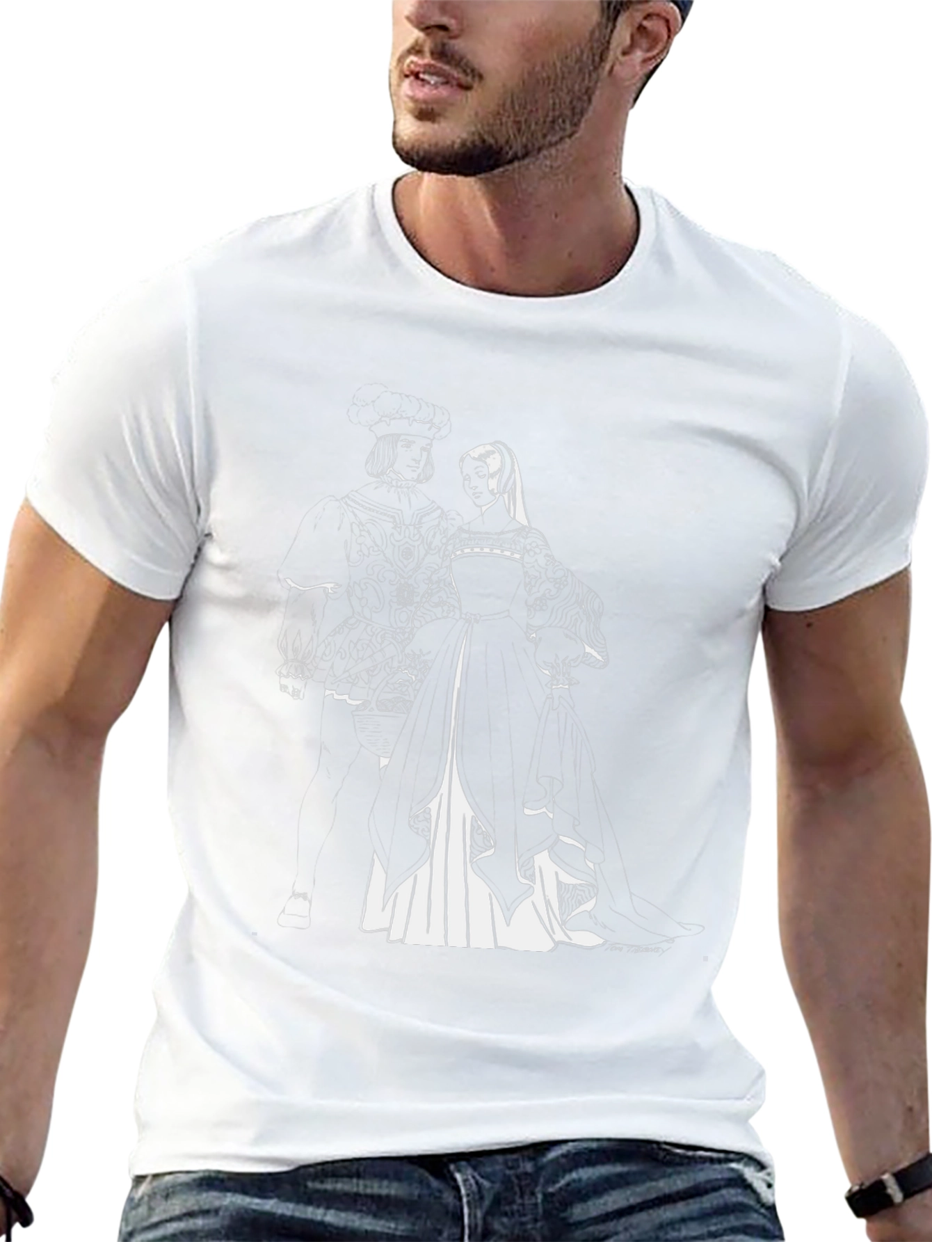 Henry VIII & Anne Boleyn Black T-Shirt