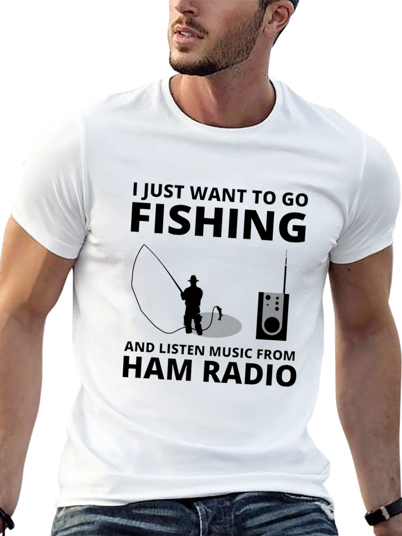 Fishing & Ham Radio T-Shirt: Perfect Anglers Tee