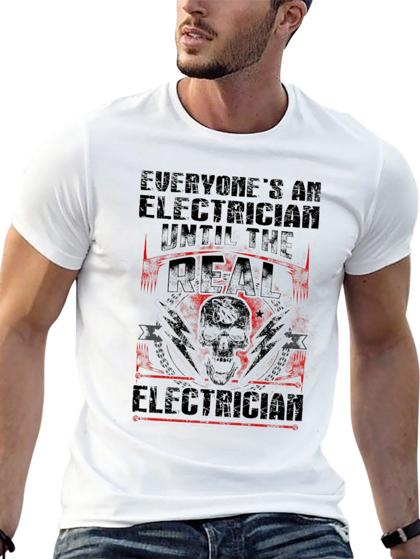 Electrician T-Shirt - Real Electrician Design