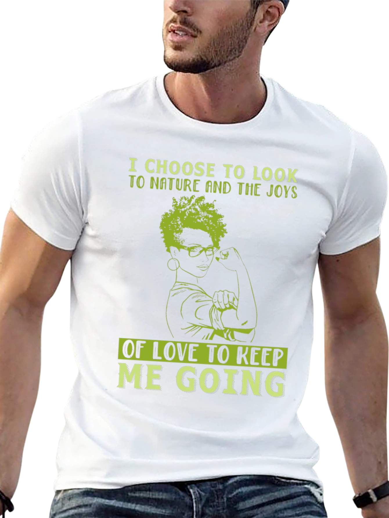Nature & Love T-Shirt - Inspirational Graphic Tee