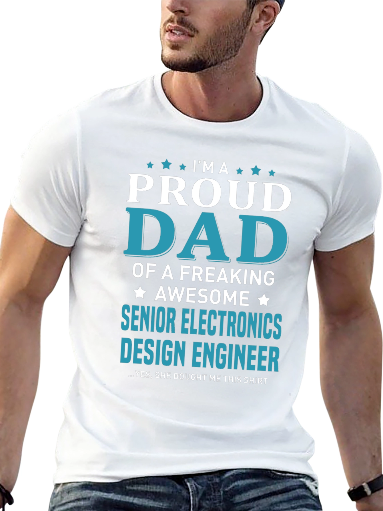Proud Dad Senior Electronics Design Engineer T-Shirt